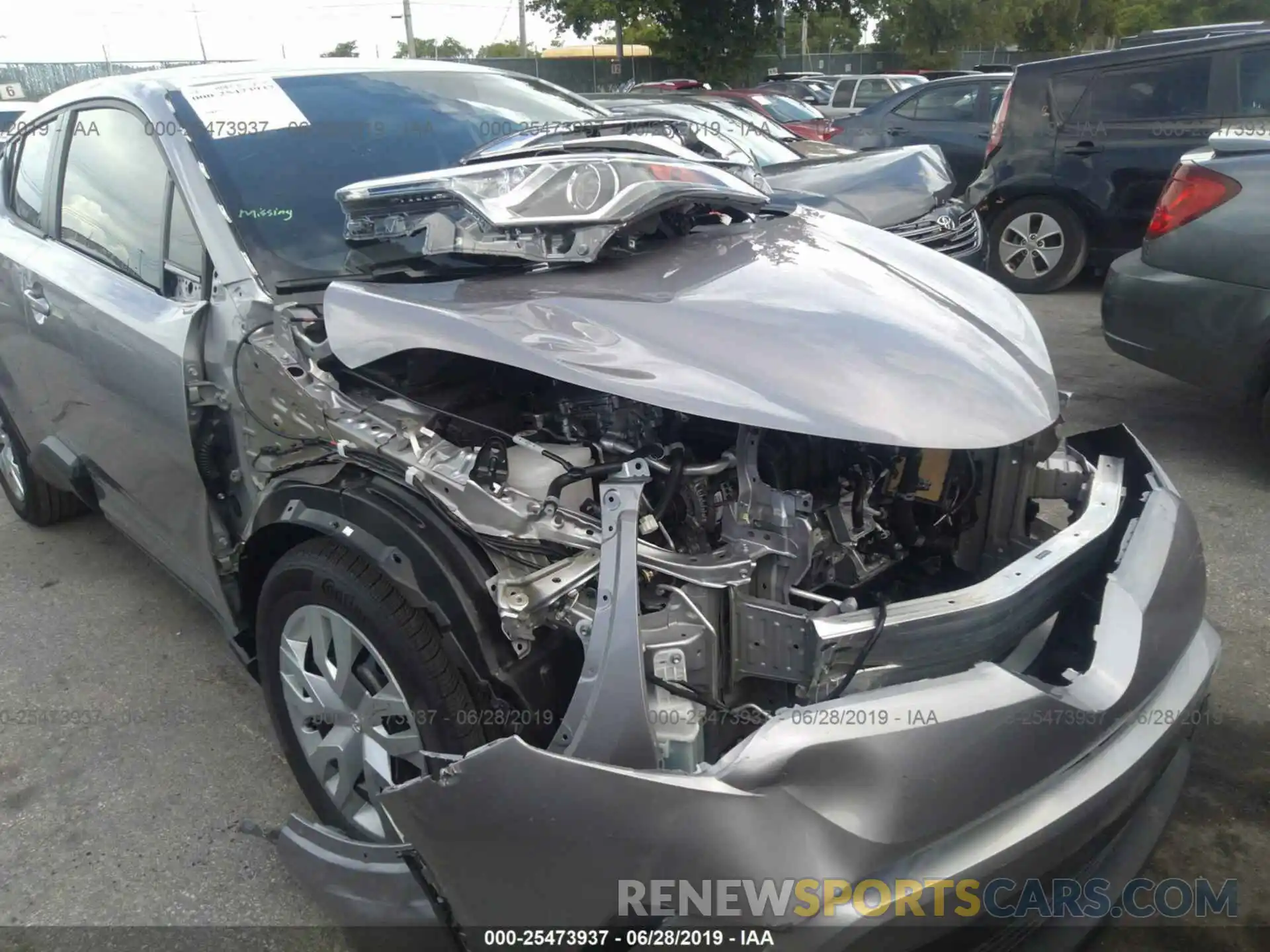 6 Фотография поврежденного автомобиля NMTKHMBX0KR091255 TOYOTA C-HR 2019