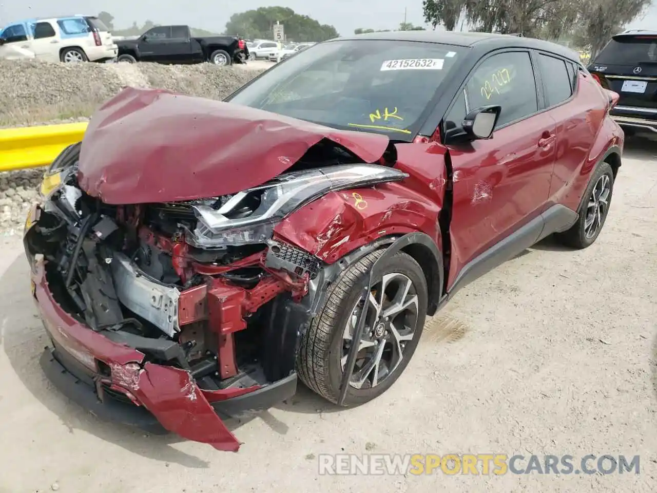 2 Photograph of a damaged car NMTKHMBX0KR093314 TOYOTA C-HR 2019