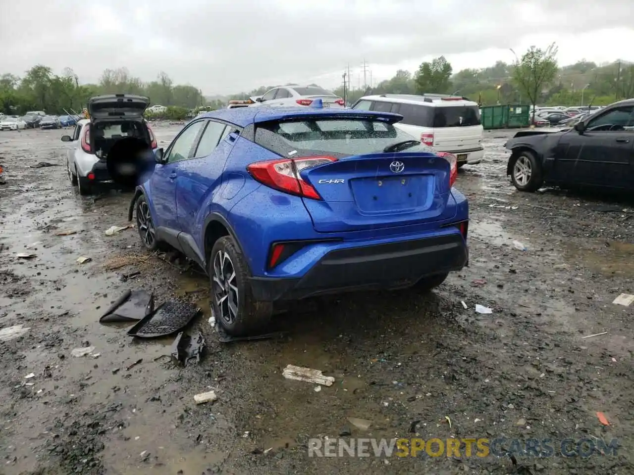 3 Фотография поврежденного автомобиля NMTKHMBX0KR093586 TOYOTA C-HR 2019