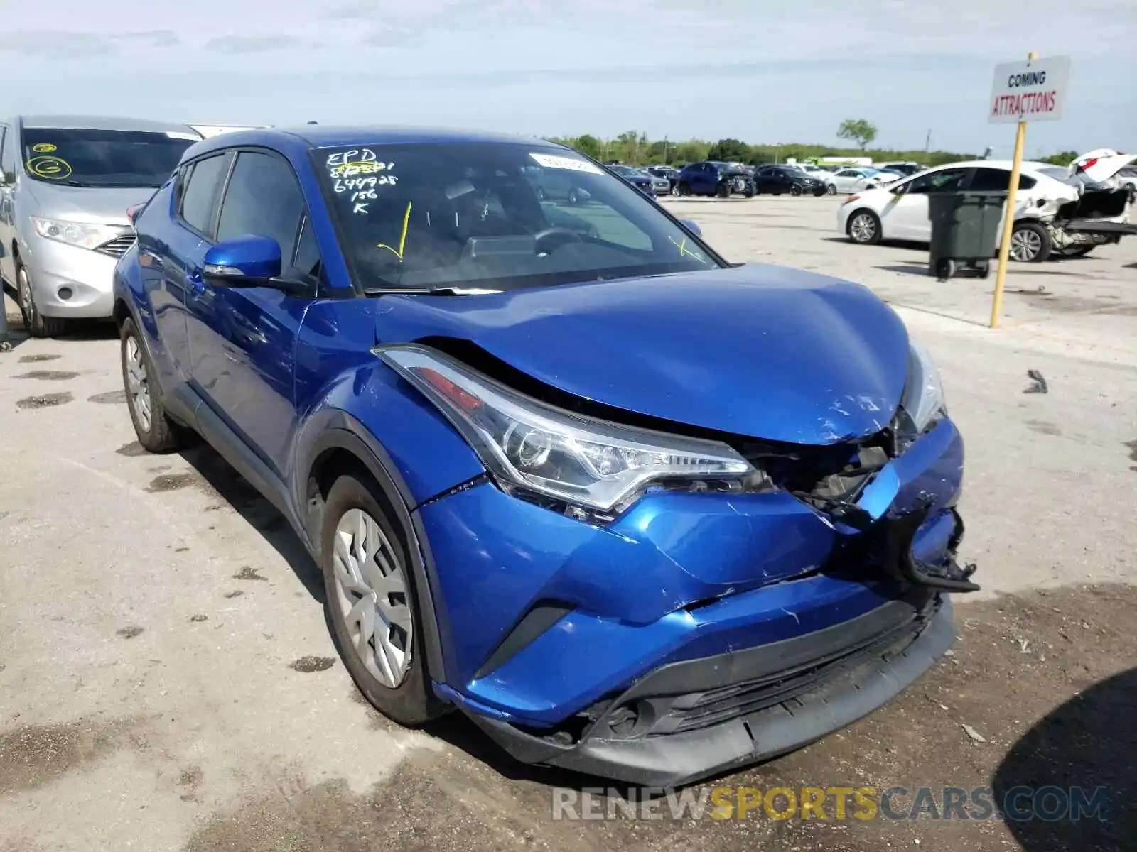 1 Photograph of a damaged car NMTKHMBX0KR093703 TOYOTA C-HR 2019