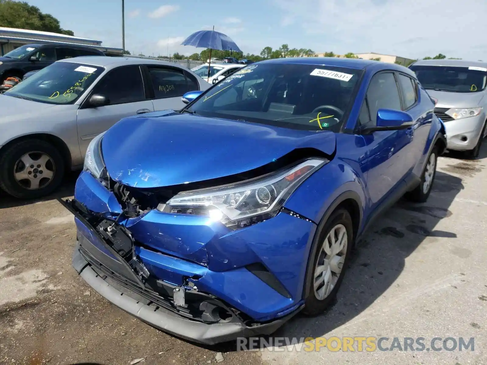 2 Photograph of a damaged car NMTKHMBX0KR093703 TOYOTA C-HR 2019