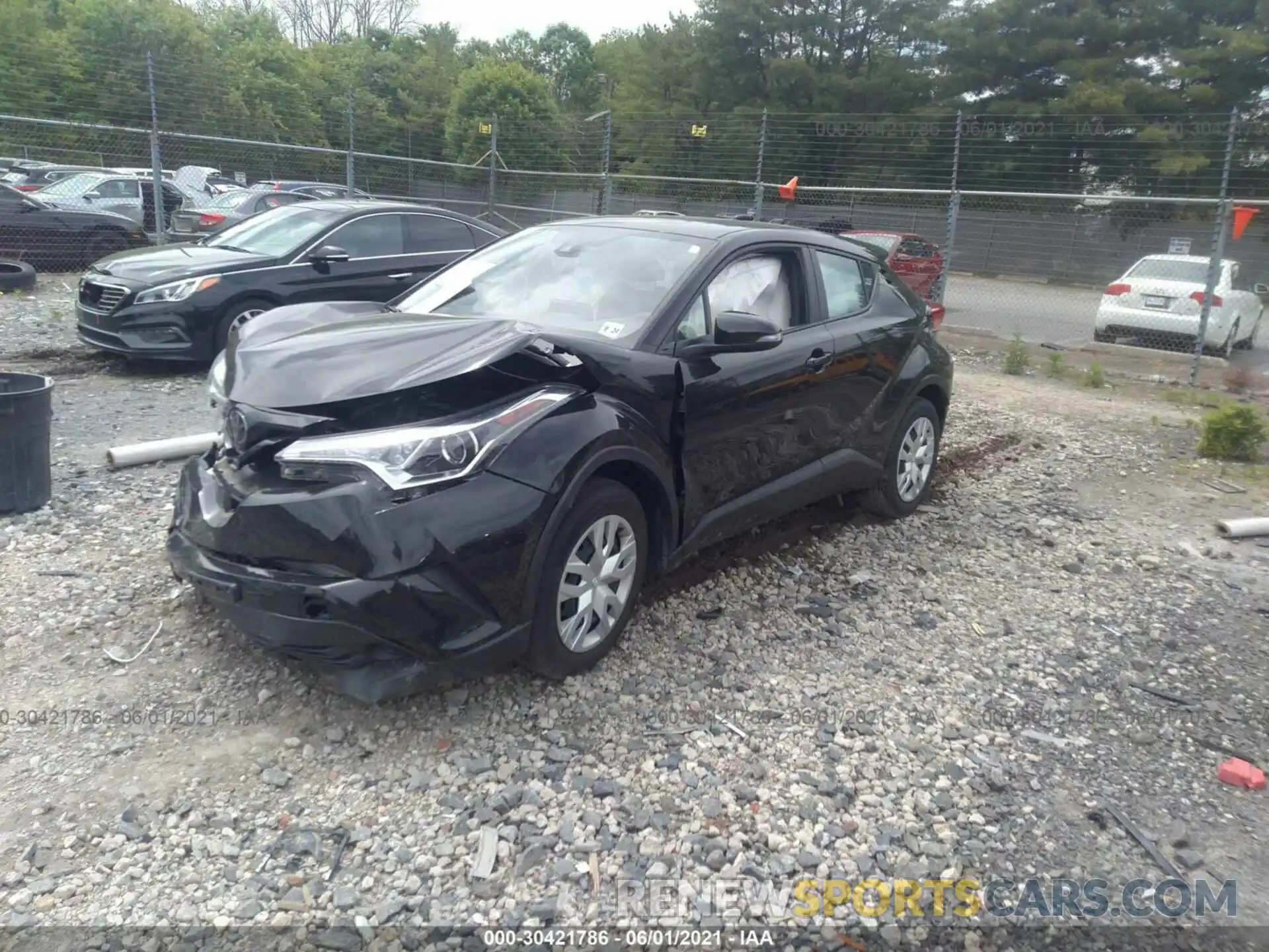 2 Фотография поврежденного автомобиля NMTKHMBX0KR097850 TOYOTA C-HR 2019