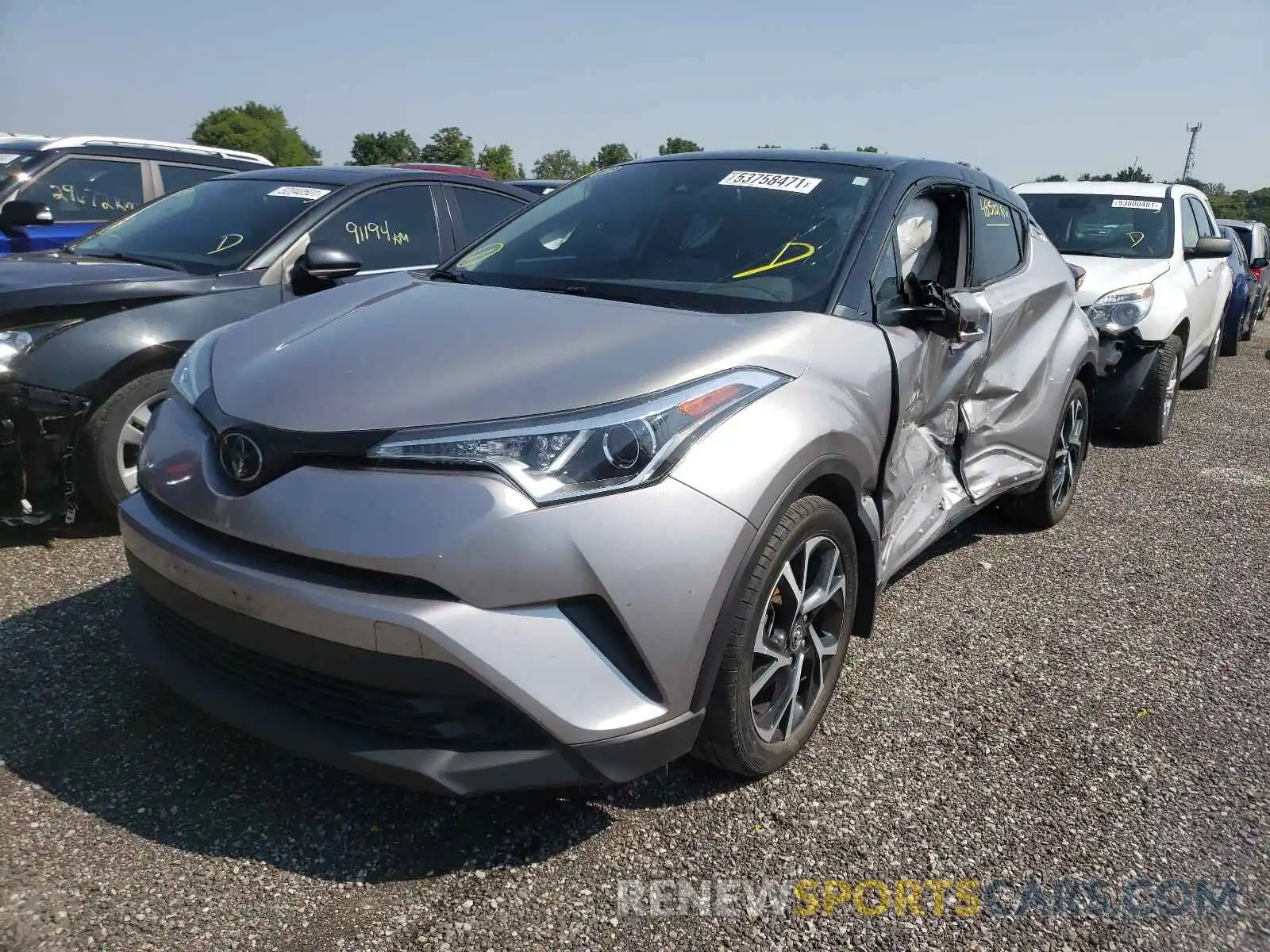 2 Фотография поврежденного автомобиля NMTKHMBX1KR069314 TOYOTA C-HR 2019