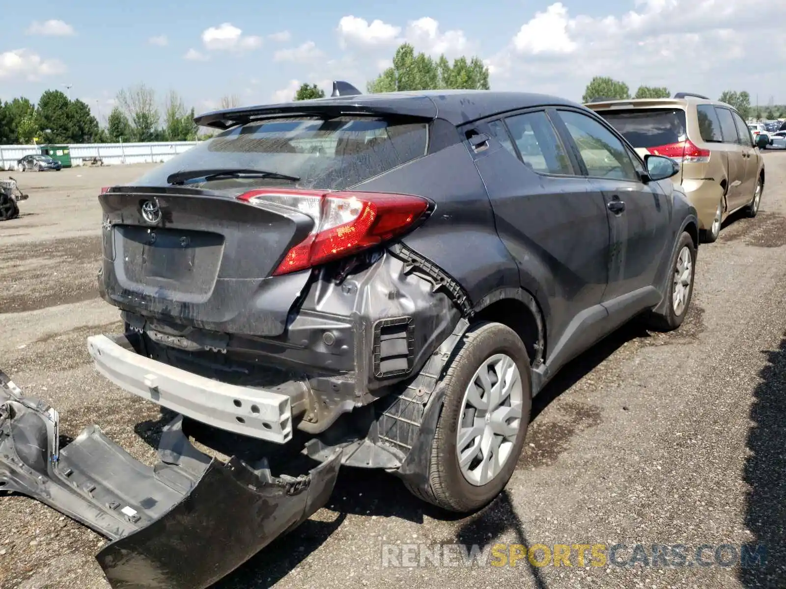 4 Фотография поврежденного автомобиля NMTKHMBX1KR071452 TOYOTA C-HR 2019