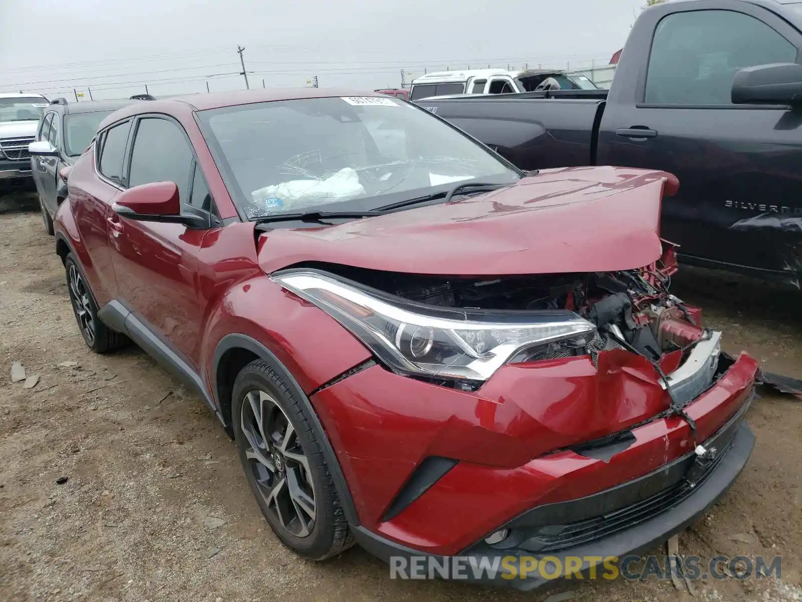 1 Photograph of a damaged car NMTKHMBX1KR074612 TOYOTA C-HR 2019