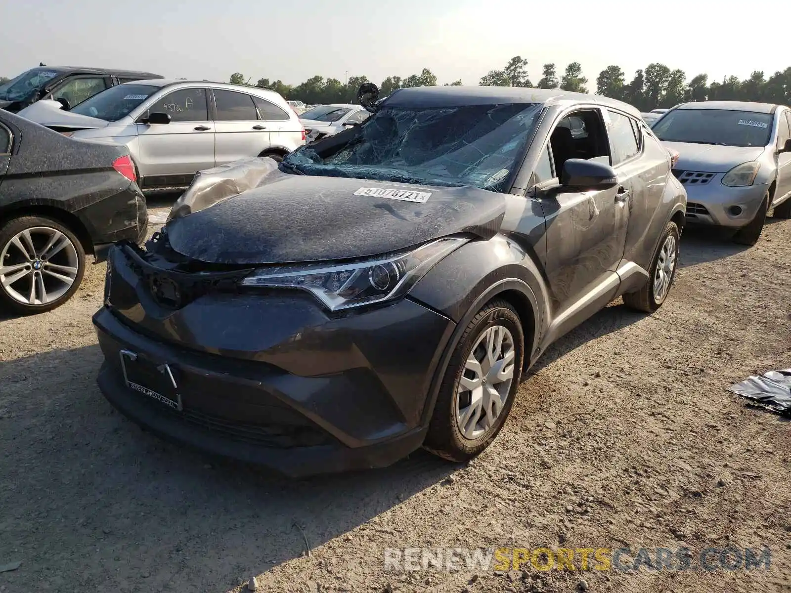 2 Фотография поврежденного автомобиля NMTKHMBX1KR078224 TOYOTA C-HR 2019