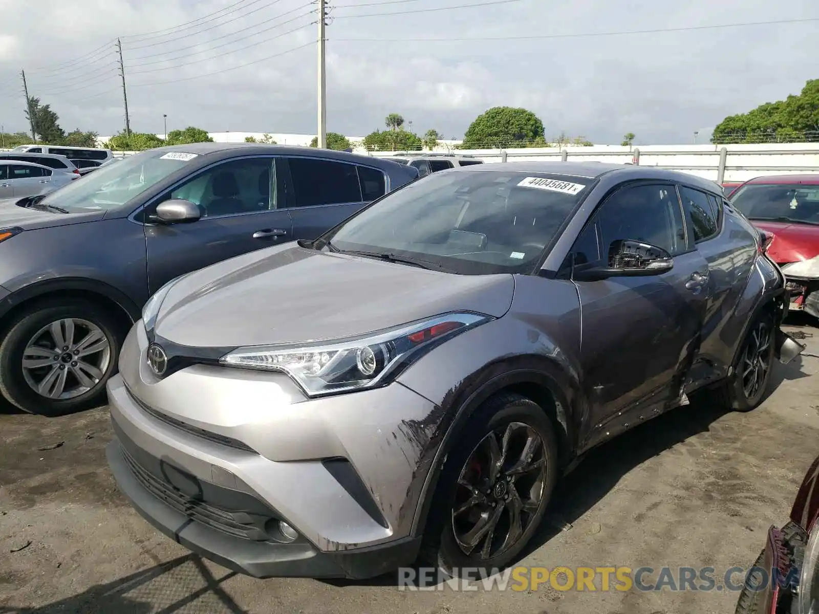 2 Photograph of a damaged car NMTKHMBX1KR080376 TOYOTA C-HR 2019