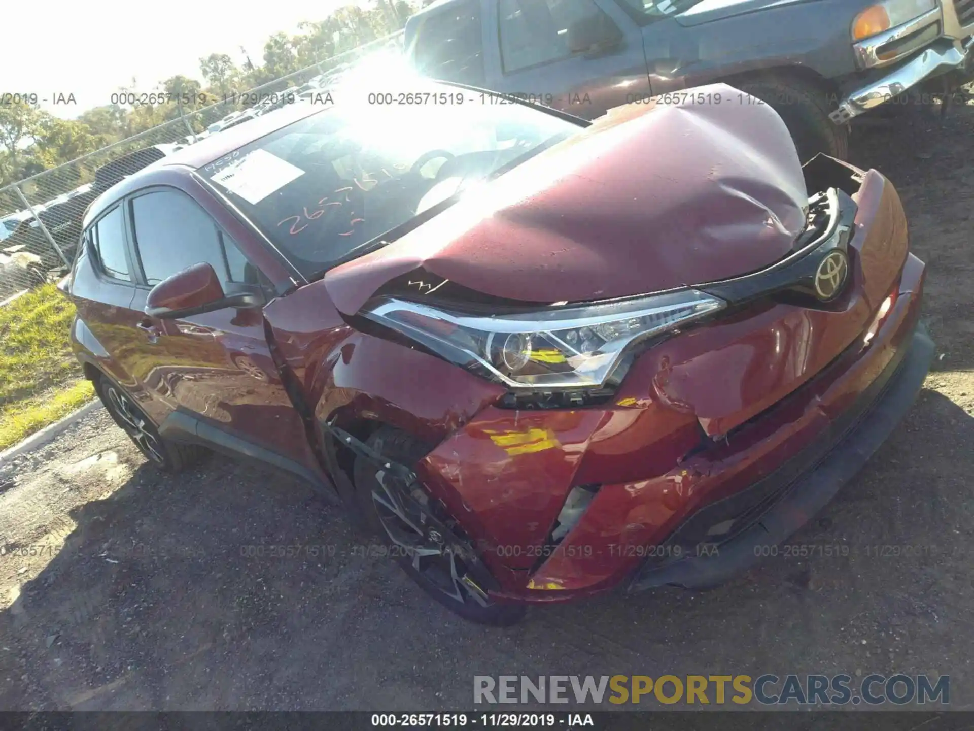 1 Photograph of a damaged car NMTKHMBX1KR081768 TOYOTA C-HR 2019