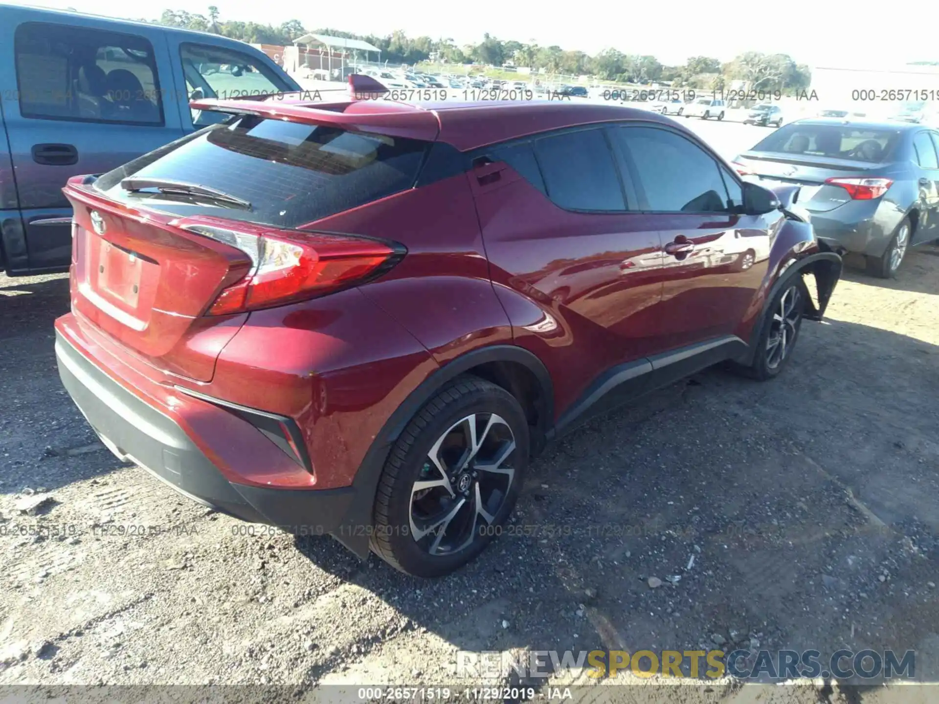 4 Фотография поврежденного автомобиля NMTKHMBX1KR081768 TOYOTA C-HR 2019