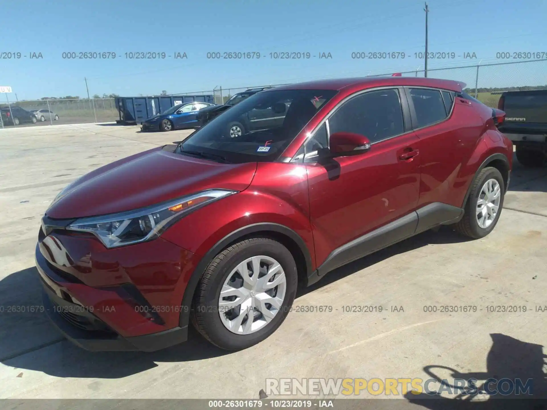 2 Photograph of a damaged car NMTKHMBX1KR082483 TOYOTA C-HR 2019