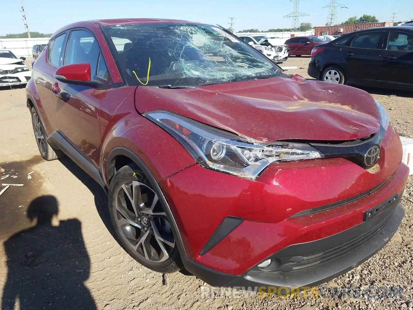 1 Фотография поврежденного автомобиля NMTKHMBX1KR084136 TOYOTA C-HR 2019