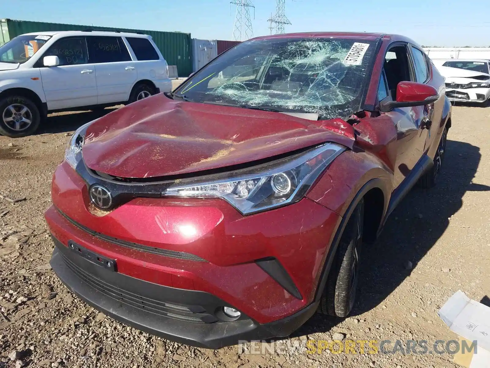 2 Фотография поврежденного автомобиля NMTKHMBX1KR084136 TOYOTA C-HR 2019