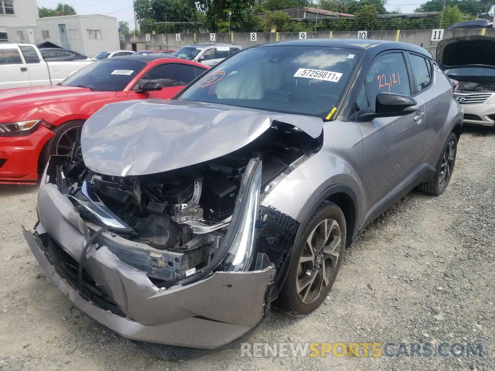 2 Photograph of a damaged car NMTKHMBX1KR085545 TOYOTA C-HR 2019