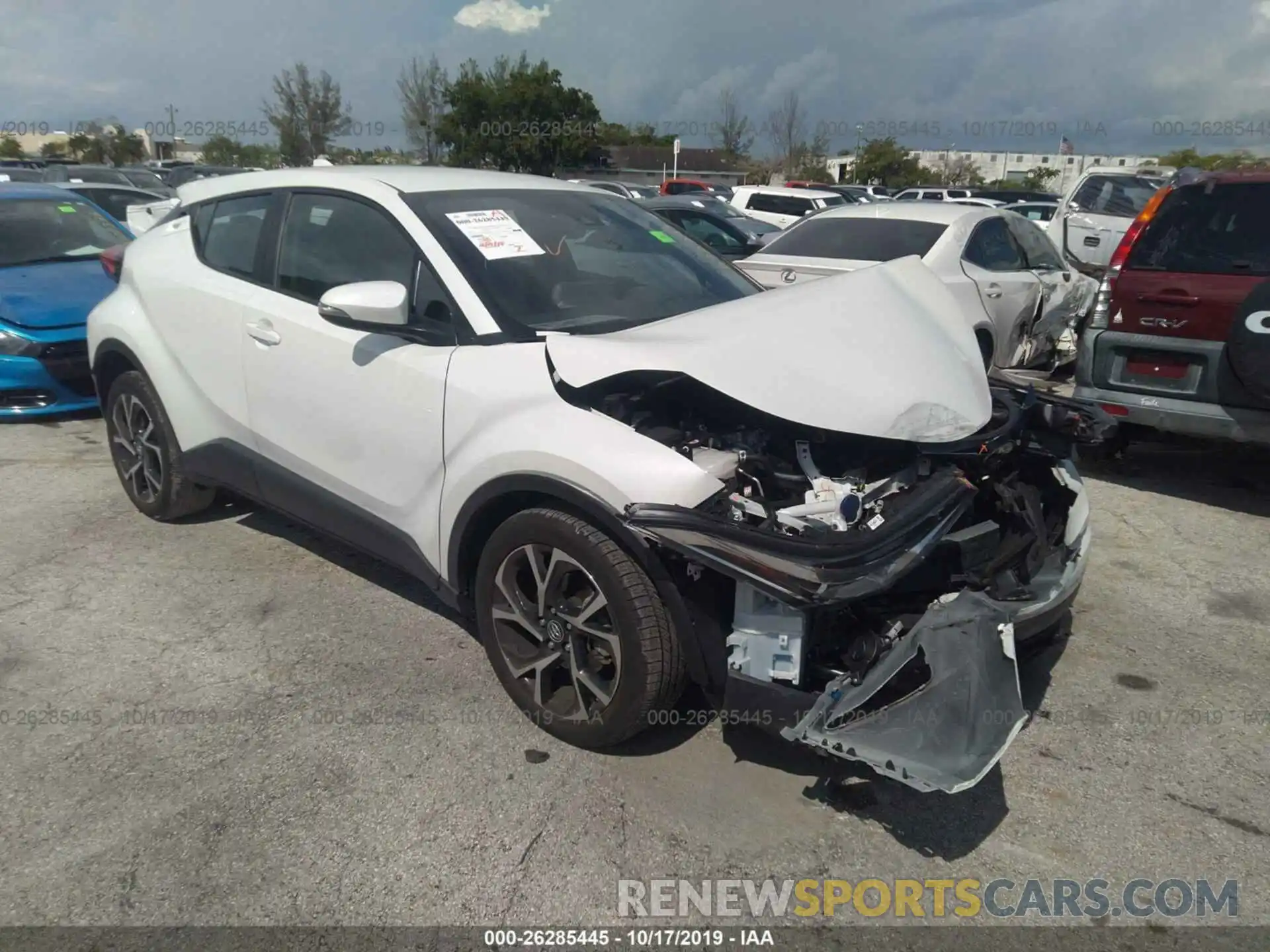 1 Photograph of a damaged car NMTKHMBX1KR086047 TOYOTA C-HR 2019