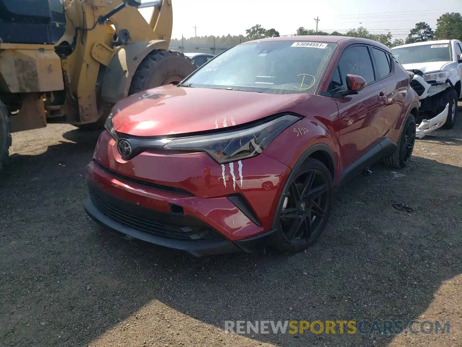 2 Фотография поврежденного автомобиля NMTKHMBX1KR088011 TOYOTA C-HR 2019