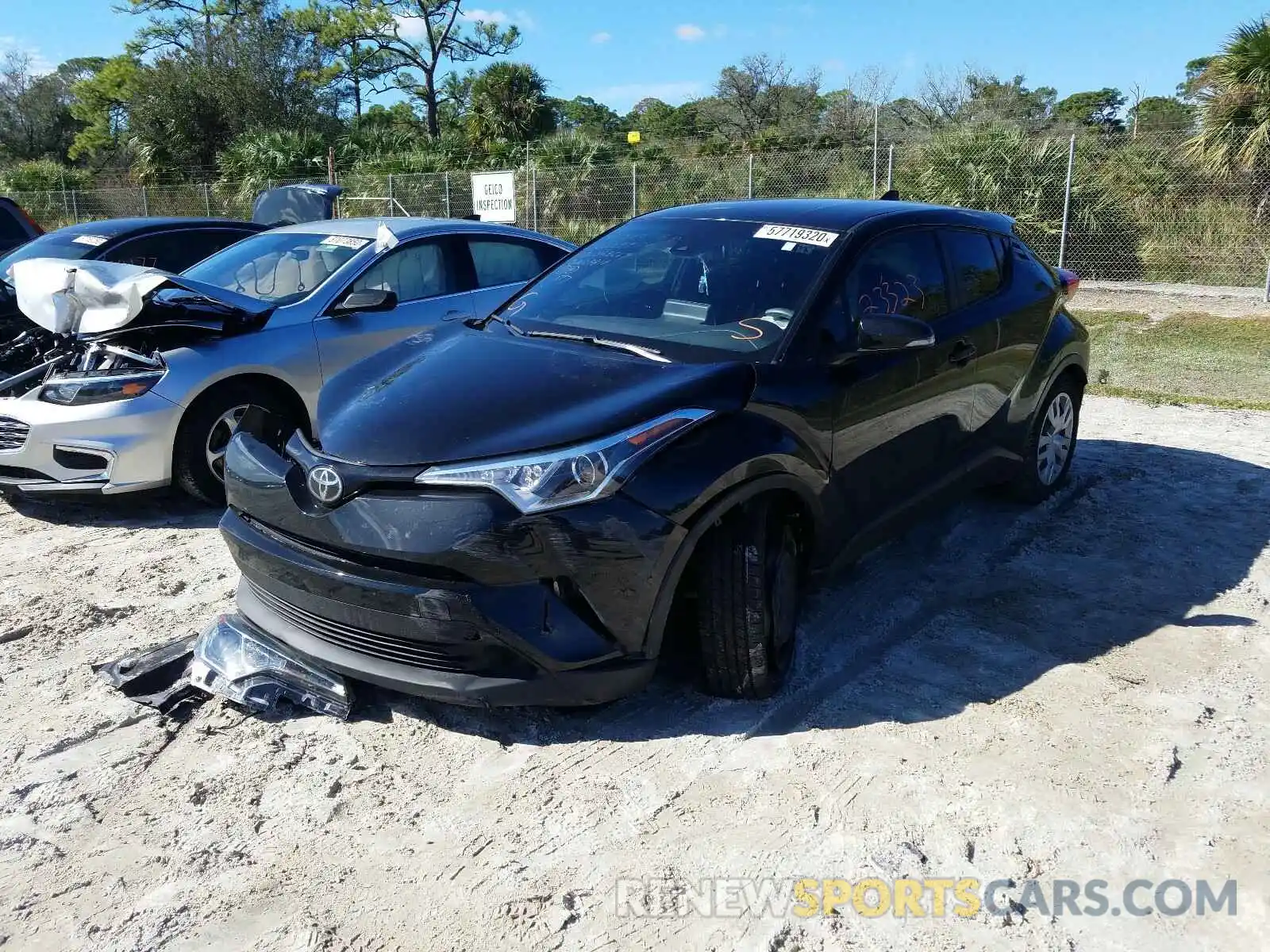 2 Photograph of a damaged car NMTKHMBX1KR088669 TOYOTA C-HR 2019