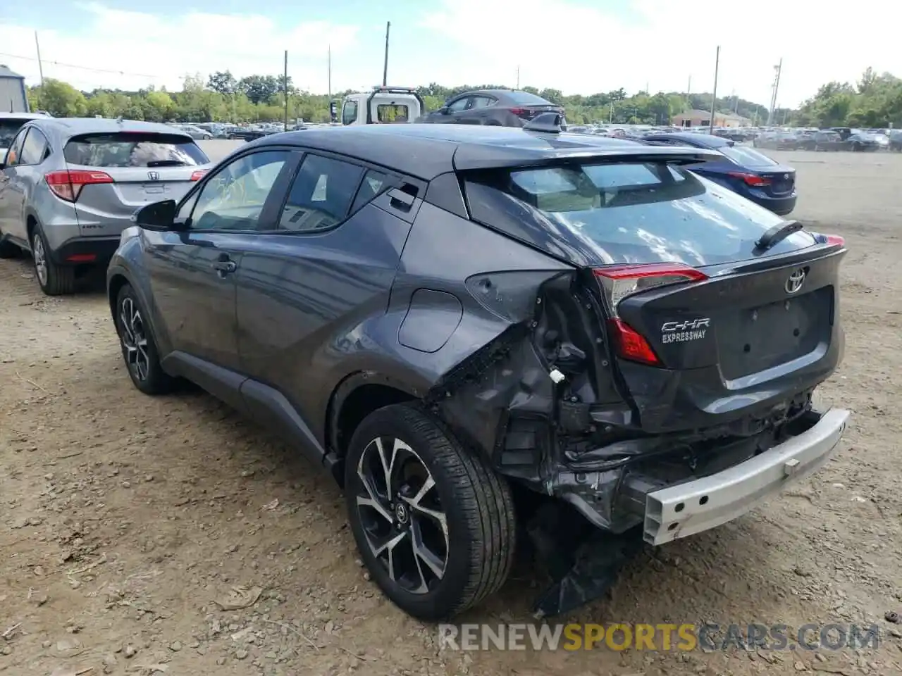 3 Photograph of a damaged car NMTKHMBX1KR090017 TOYOTA C-HR 2019