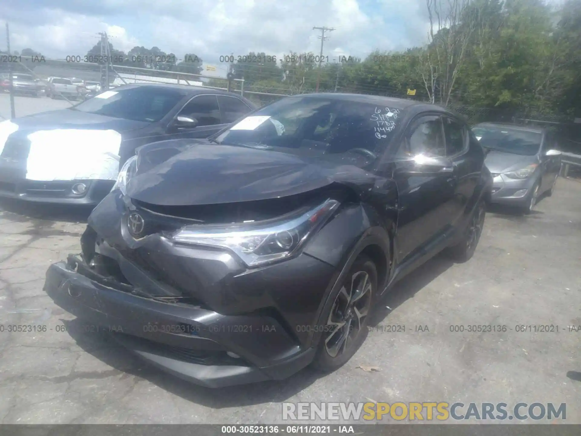 2 Photograph of a damaged car NMTKHMBX1KR091782 TOYOTA C-HR 2019