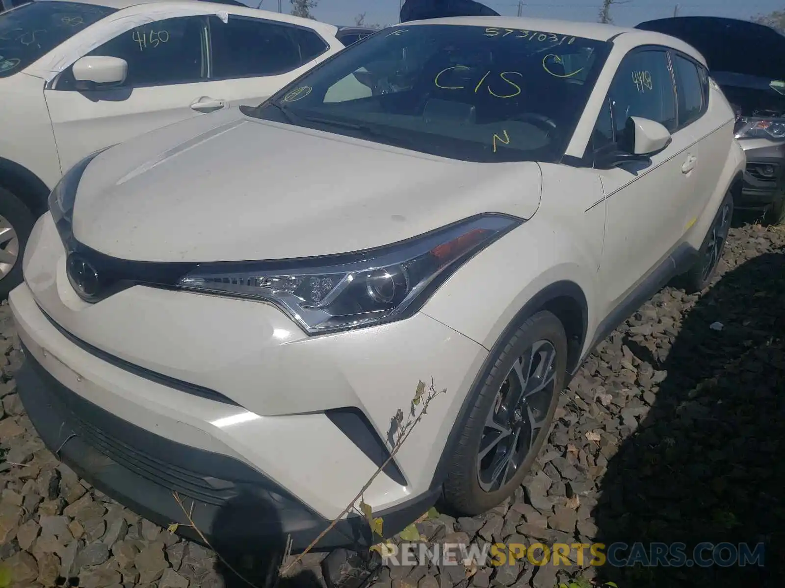 2 Photograph of a damaged car NMTKHMBX1KR092561 TOYOTA C-HR 2019