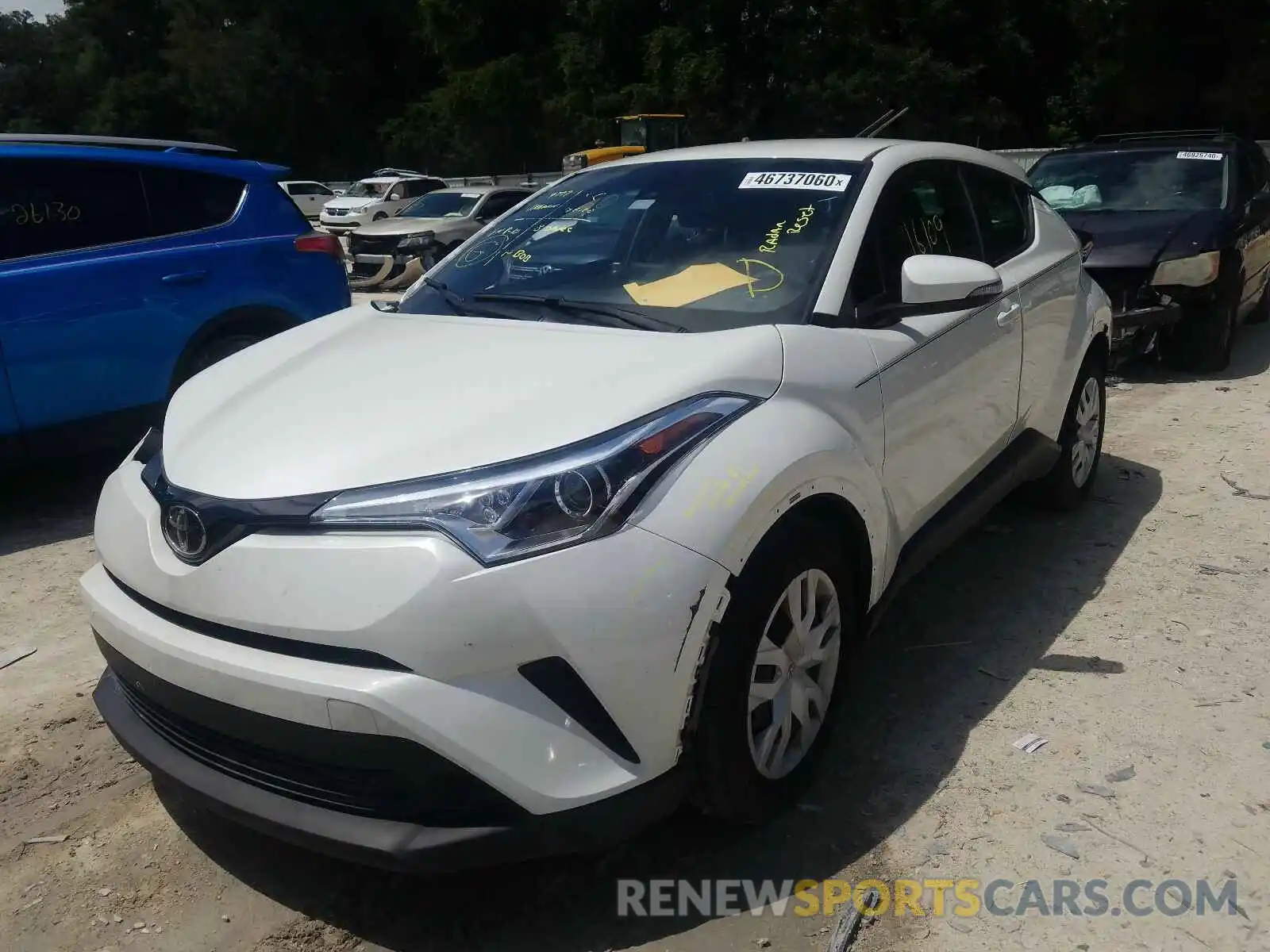 2 Photograph of a damaged car NMTKHMBX1KR093077 TOYOTA C-HR 2019