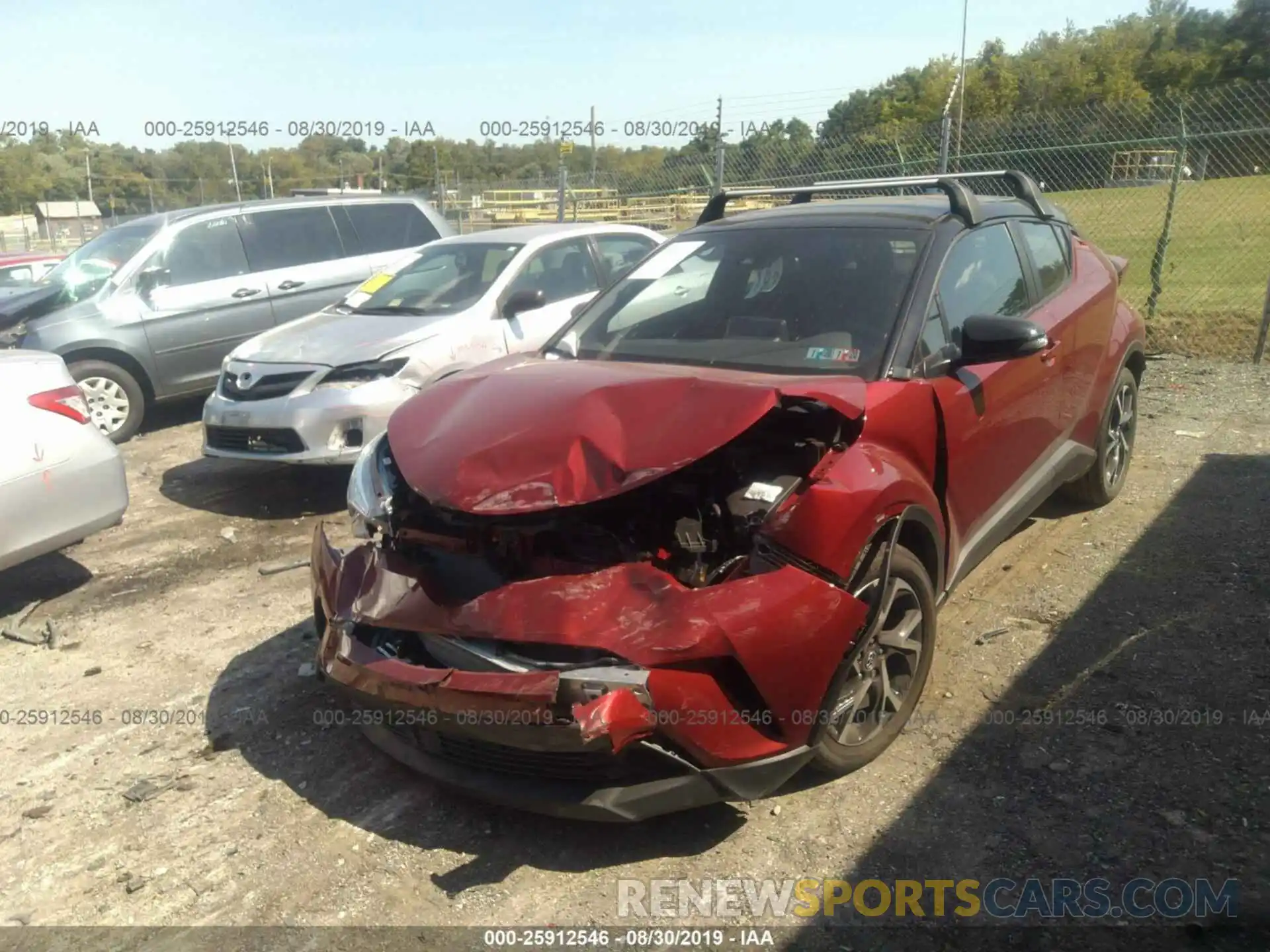 2 Photograph of a damaged car NMTKHMBX1KR093323 TOYOTA C-HR 2019