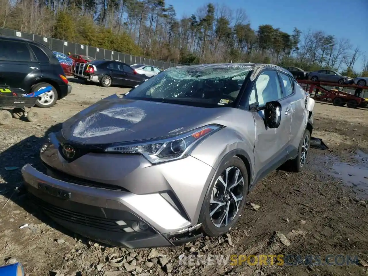 2 Фотография поврежденного автомобиля NMTKHMBX1KR099929 TOYOTA C-HR 2019