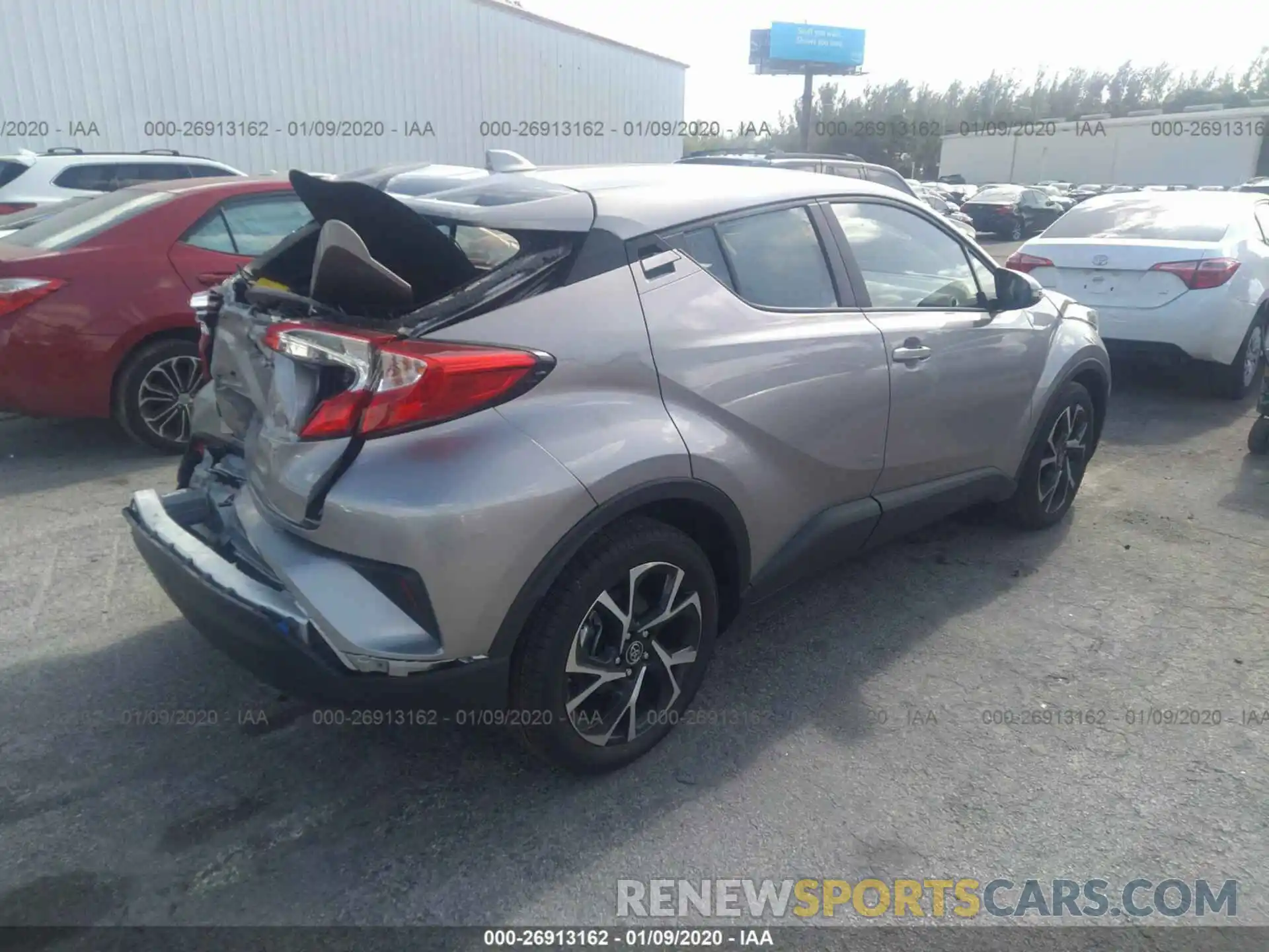 4 Фотография поврежденного автомобиля NMTKHMBX1KR101470 TOYOTA C-HR 2019