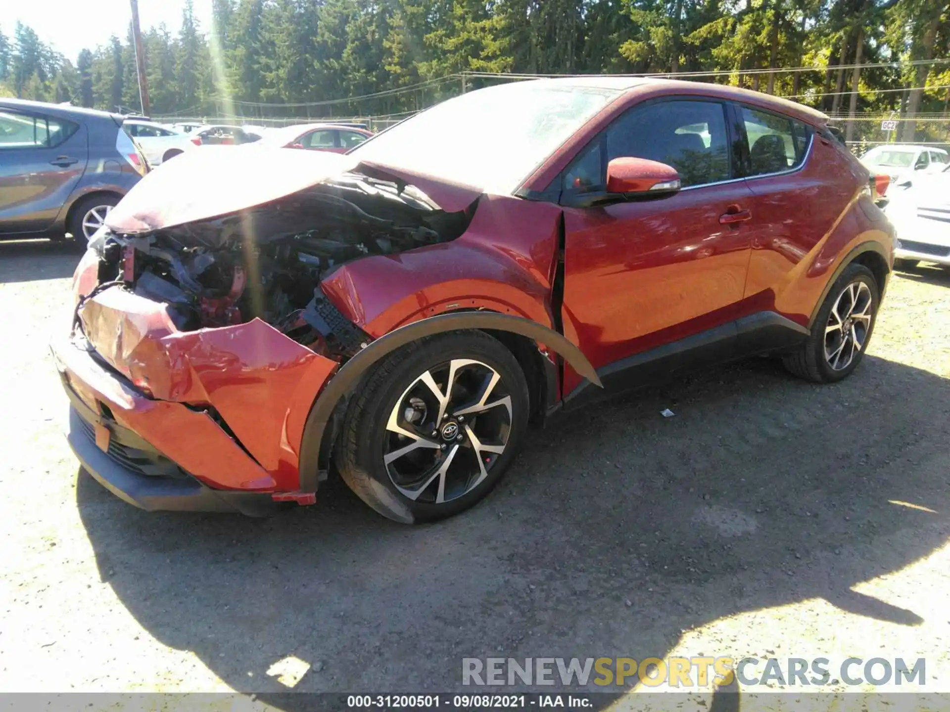 2 Фотография поврежденного автомобиля NMTKHMBX2KR074554 TOYOTA C-HR 2019