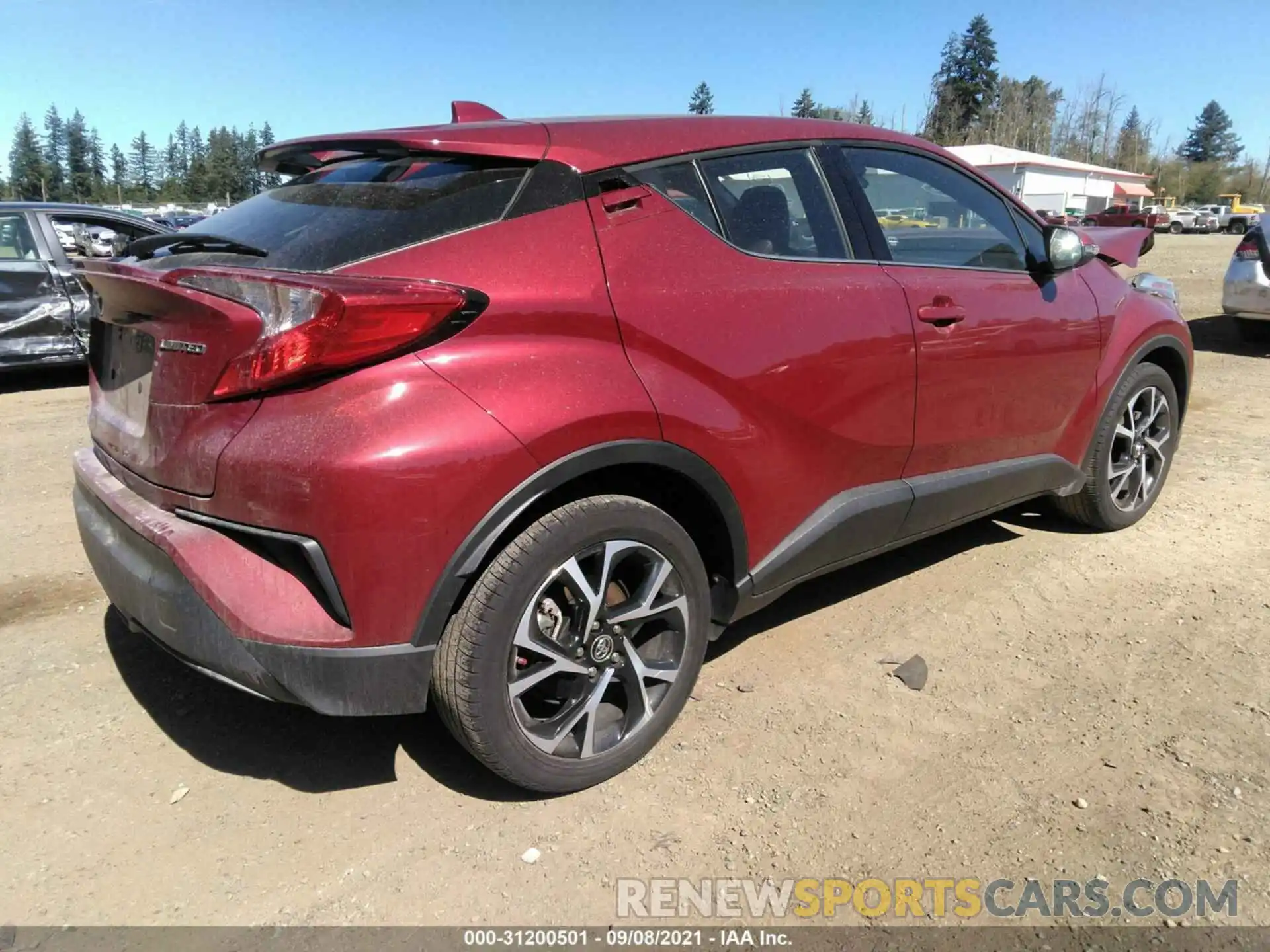 4 Фотография поврежденного автомобиля NMTKHMBX2KR074554 TOYOTA C-HR 2019