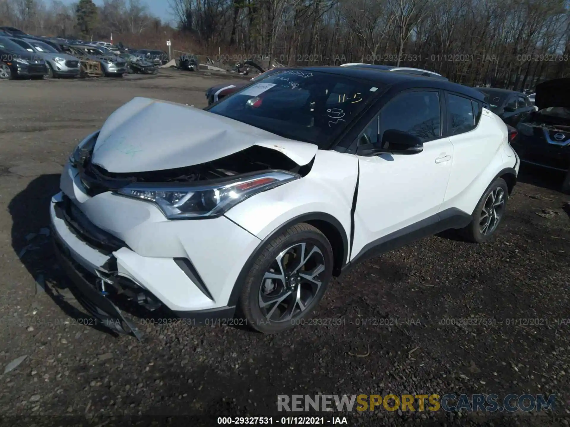 2 Фотография поврежденного автомобиля NMTKHMBX2KR074943 TOYOTA C-HR 2019