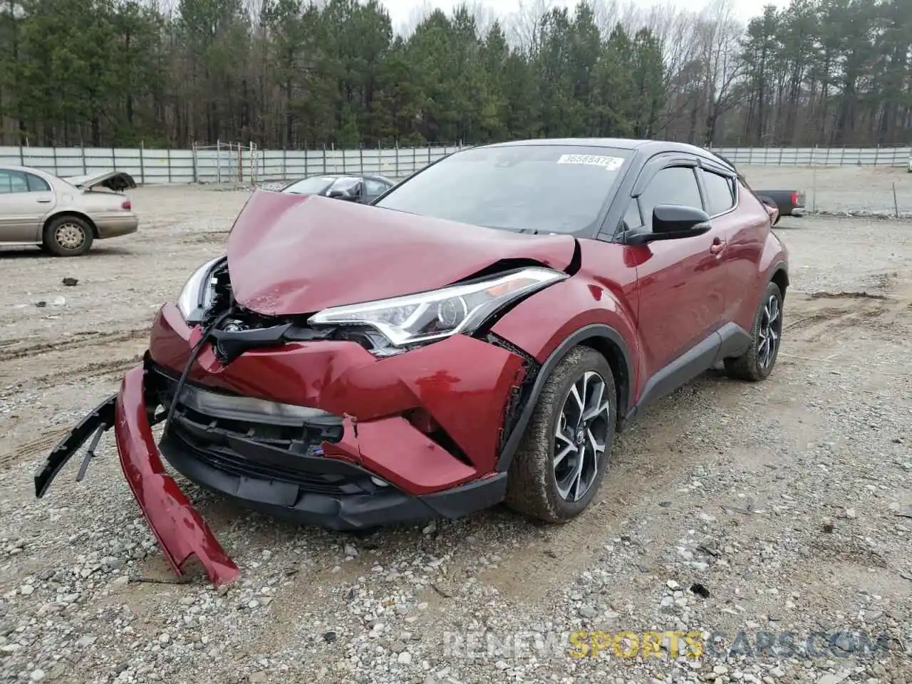 2 Фотография поврежденного автомобиля NMTKHMBX2KR076871 TOYOTA C-HR 2019