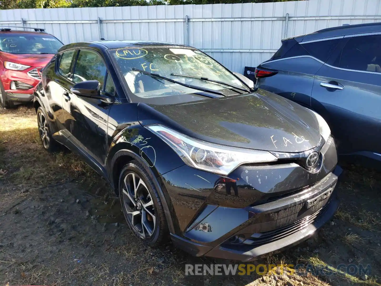 1 Photograph of a damaged car NMTKHMBX2KR076952 TOYOTA C-HR 2019