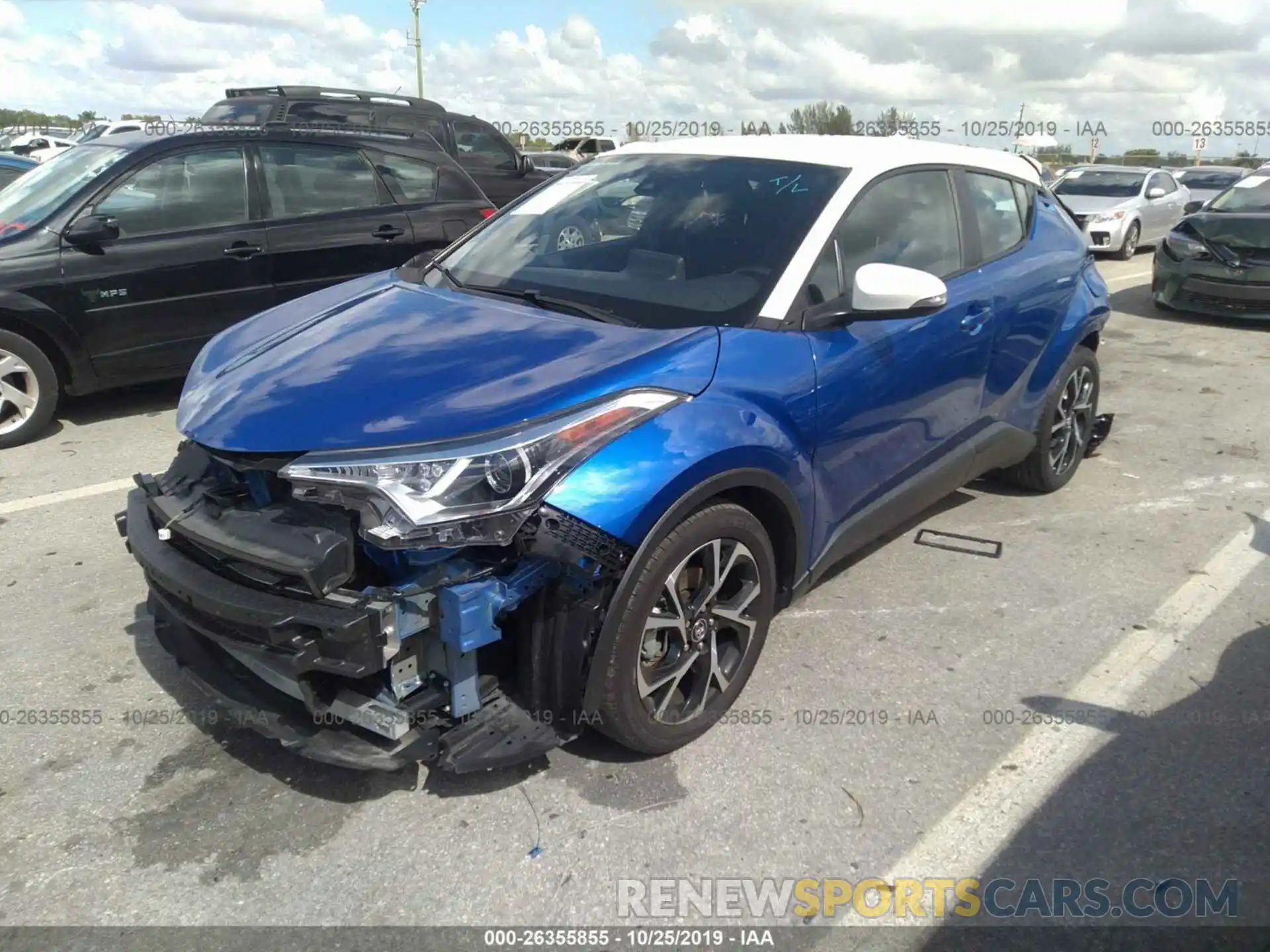 2 Фотография поврежденного автомобиля NMTKHMBX2KR078801 TOYOTA C-HR 2019