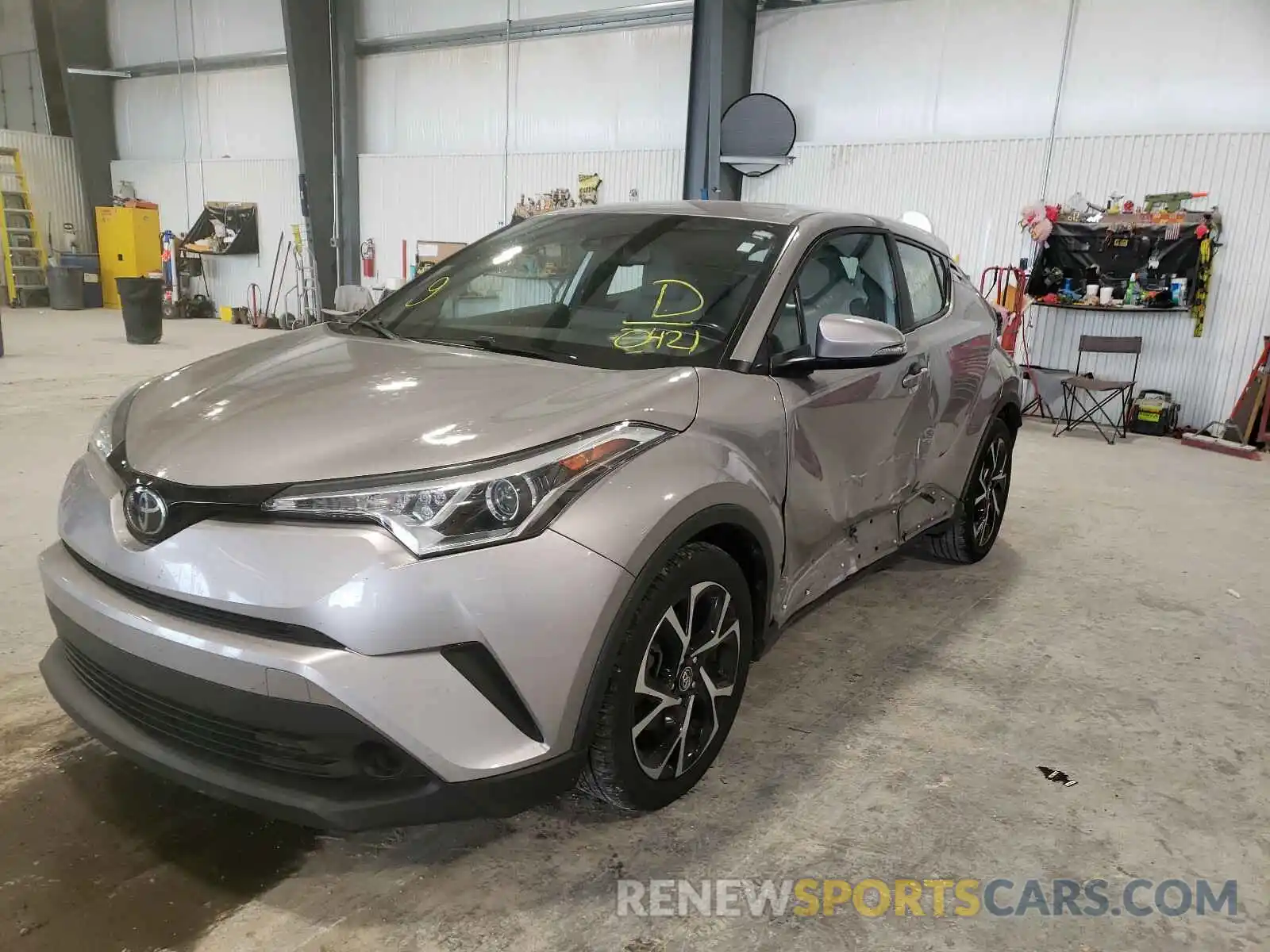 2 Фотография поврежденного автомобиля NMTKHMBX2KR080421 TOYOTA C-HR 2019