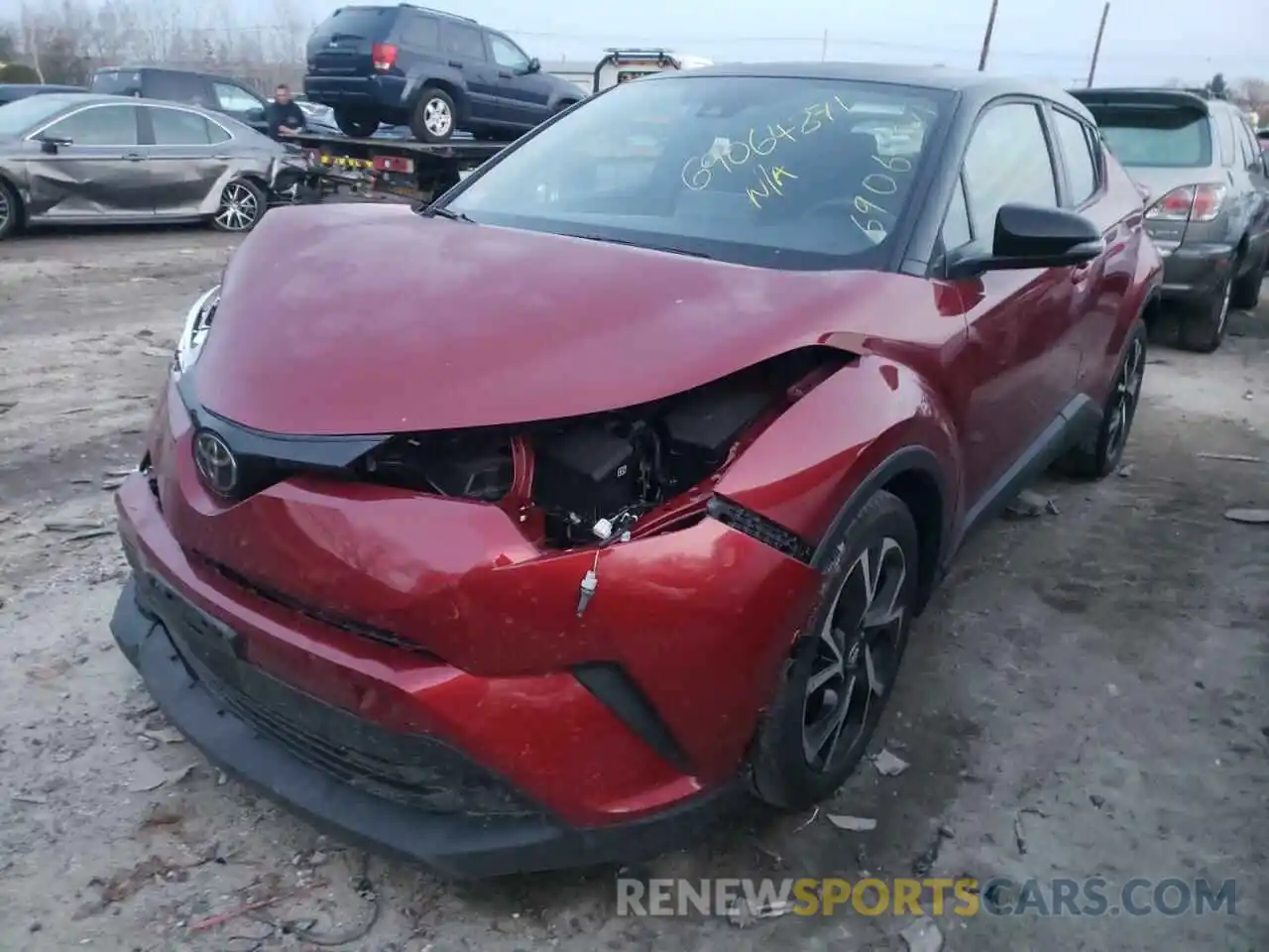 2 Photograph of a damaged car NMTKHMBX2KR081617 TOYOTA C-HR 2019