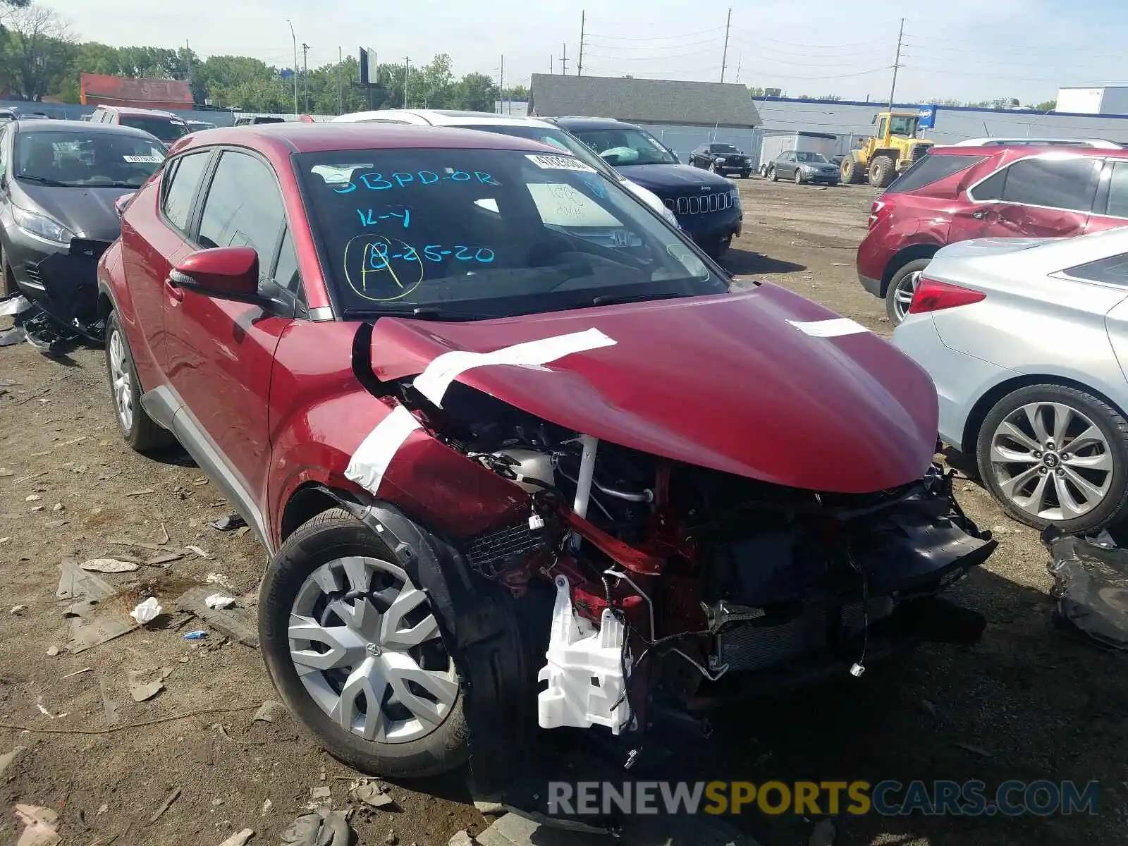 1 Photograph of a damaged car NMTKHMBX2KR085201 TOYOTA C-HR 2019