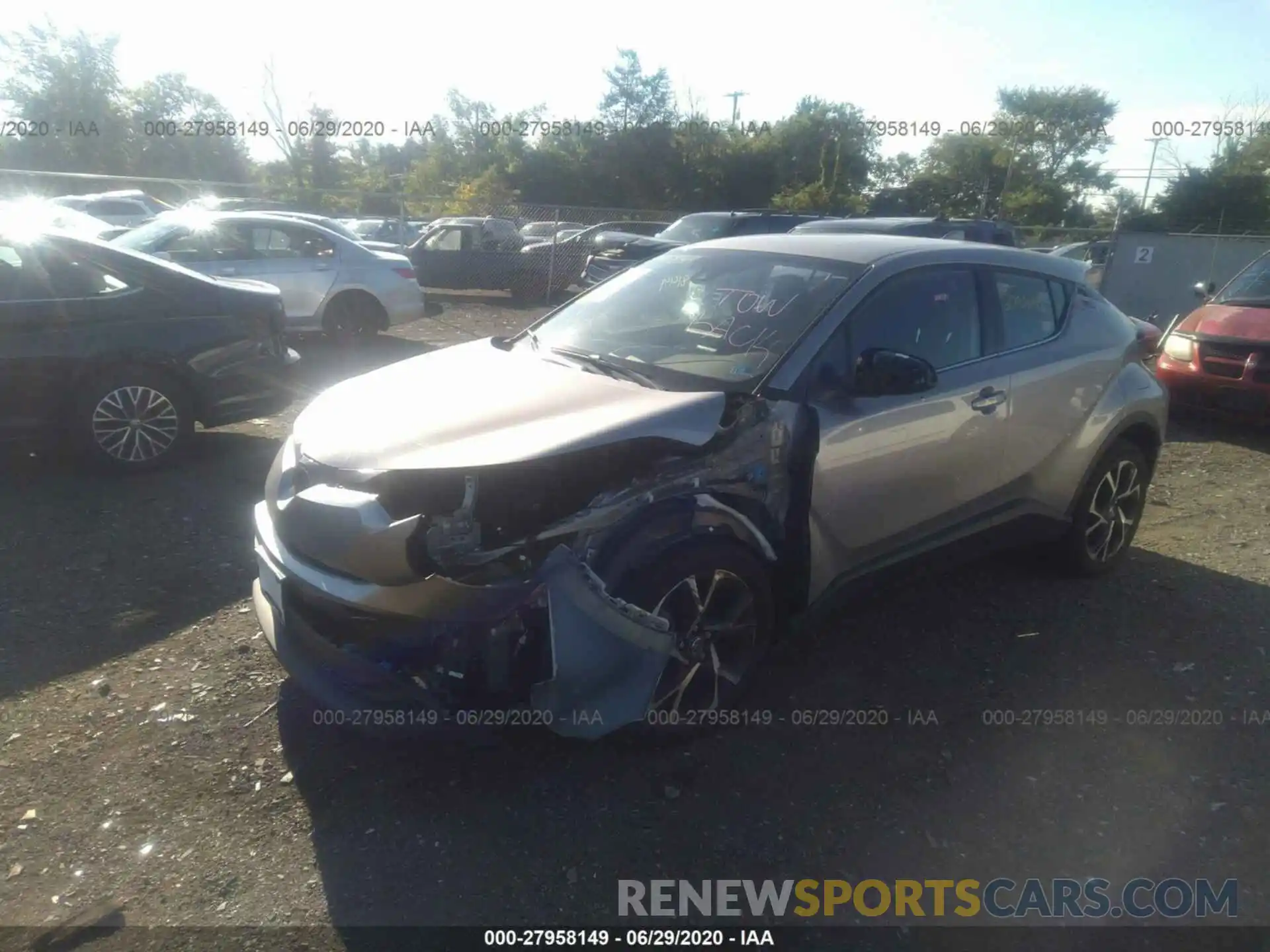 2 Photograph of a damaged car NMTKHMBX2KR086834 TOYOTA C-HR 2019