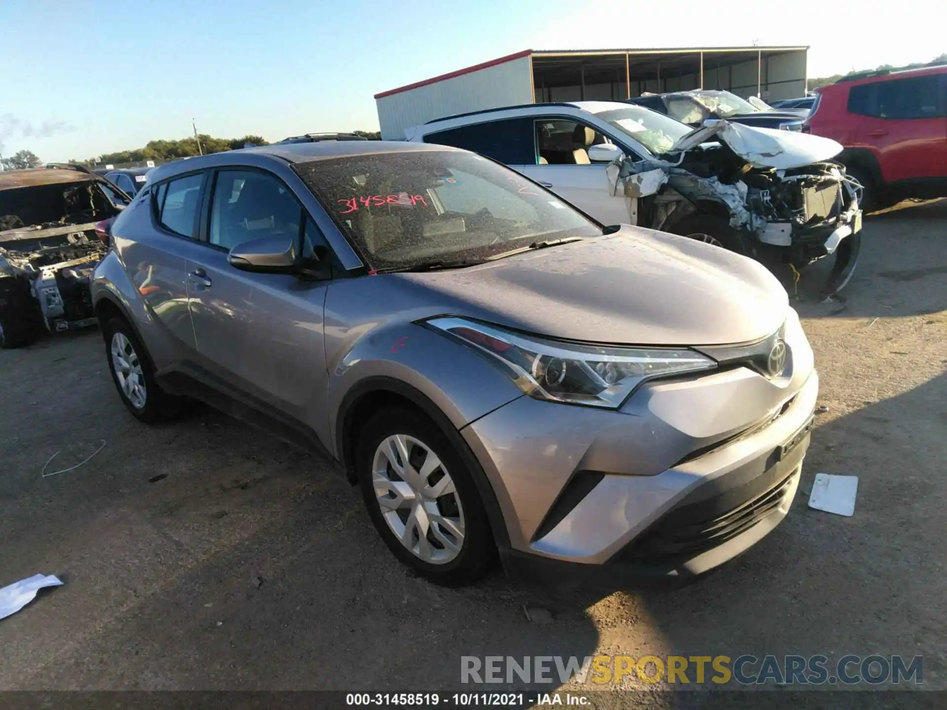 1 Photograph of a damaged car NMTKHMBX2KR087434 TOYOTA C-HR 2019