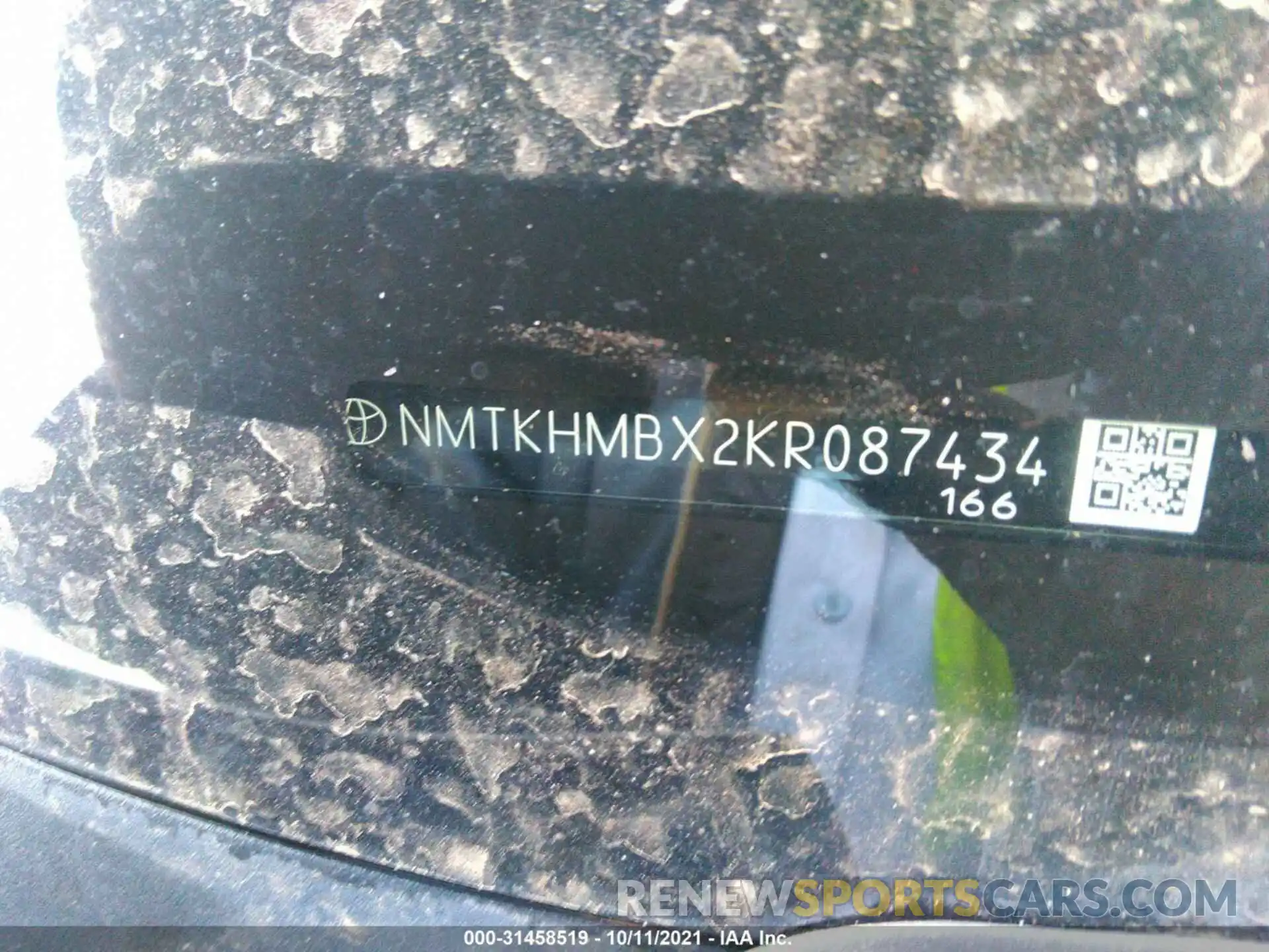 9 Фотография поврежденного автомобиля NMTKHMBX2KR087434 TOYOTA C-HR 2019