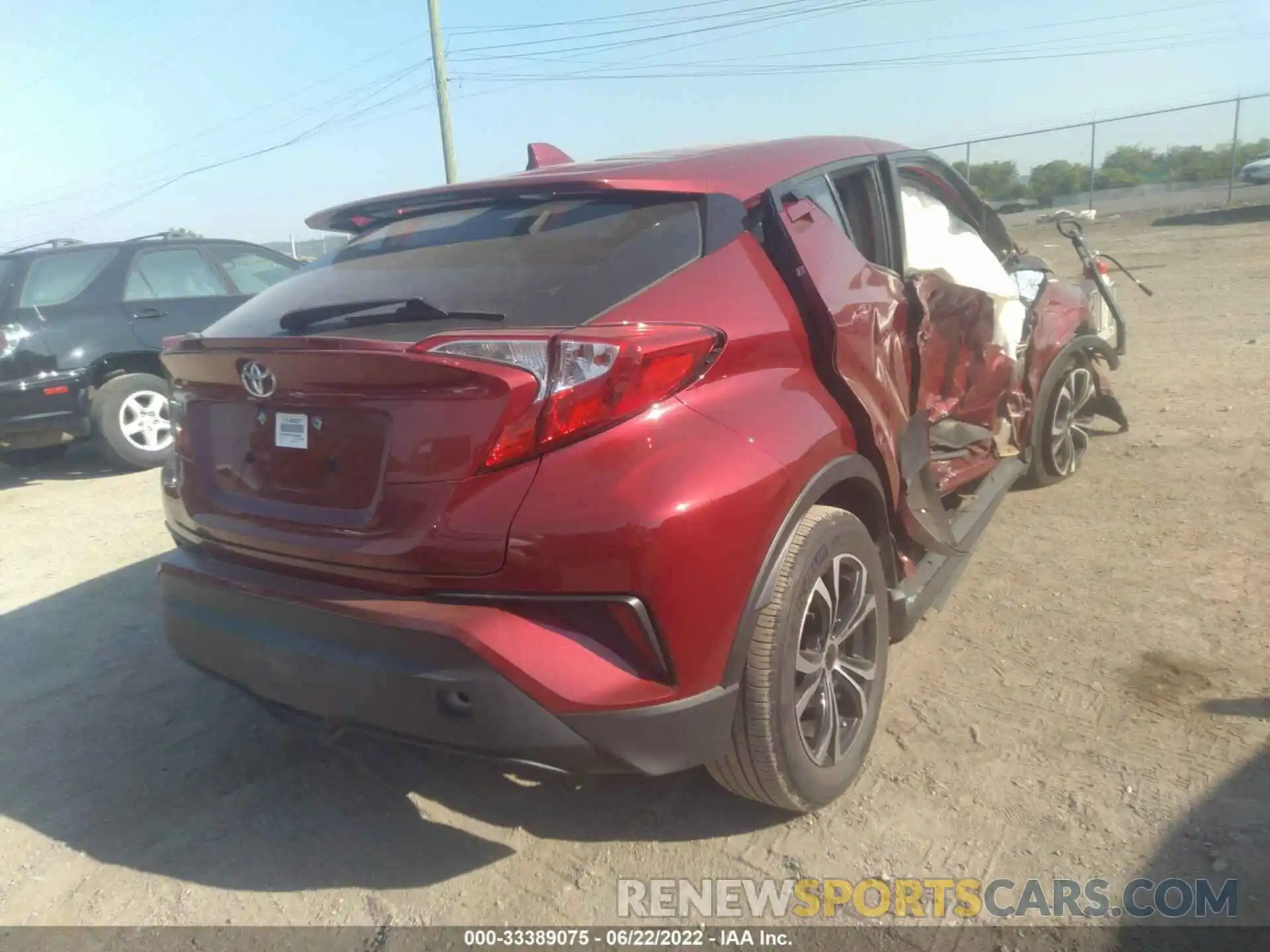 4 Фотография поврежденного автомобиля NMTKHMBX2KR088096 TOYOTA C-HR 2019