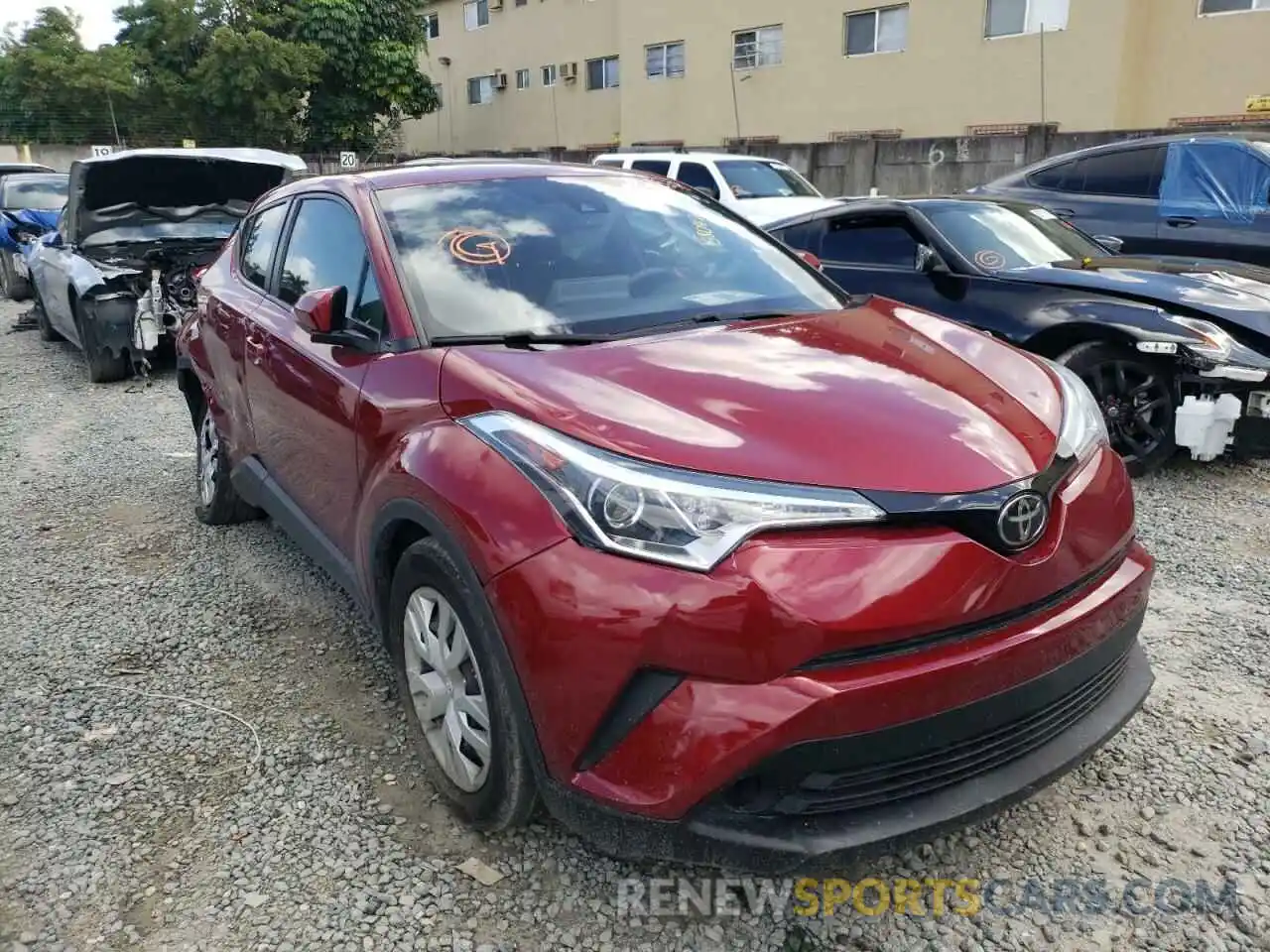 1 Photograph of a damaged car NMTKHMBX2KR089054 TOYOTA C-HR 2019