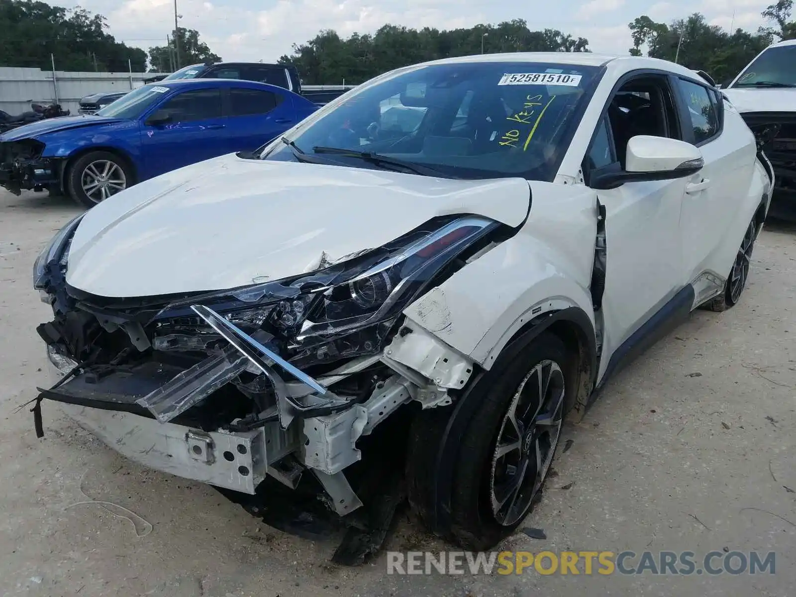 2 Photograph of a damaged car NMTKHMBX2KR090463 TOYOTA C-HR 2019