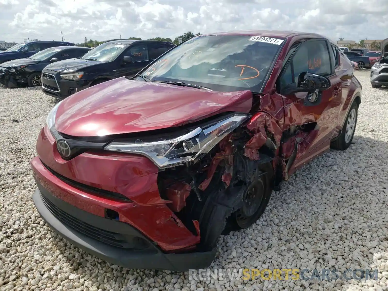 2 Фотография поврежденного автомобиля NMTKHMBX2KR092178 TOYOTA C-HR 2019