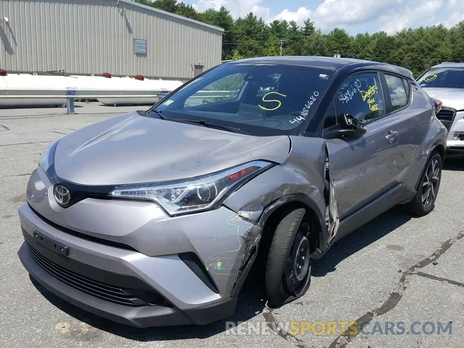 2 Фотография поврежденного автомобиля NMTKHMBX2KR094691 TOYOTA C-HR 2019