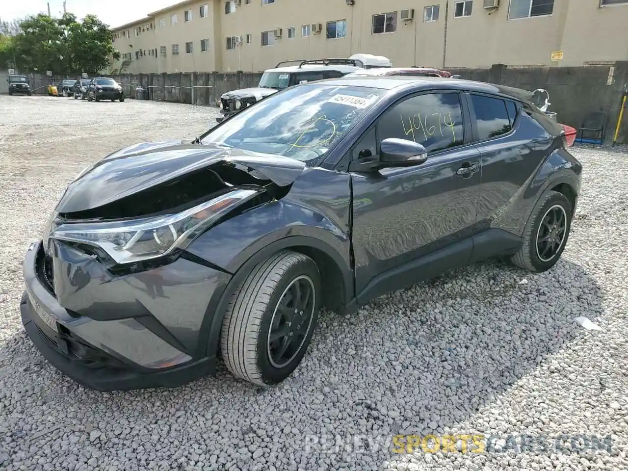 1 Photograph of a damaged car NMTKHMBX2KR096506 TOYOTA C-HR 2019