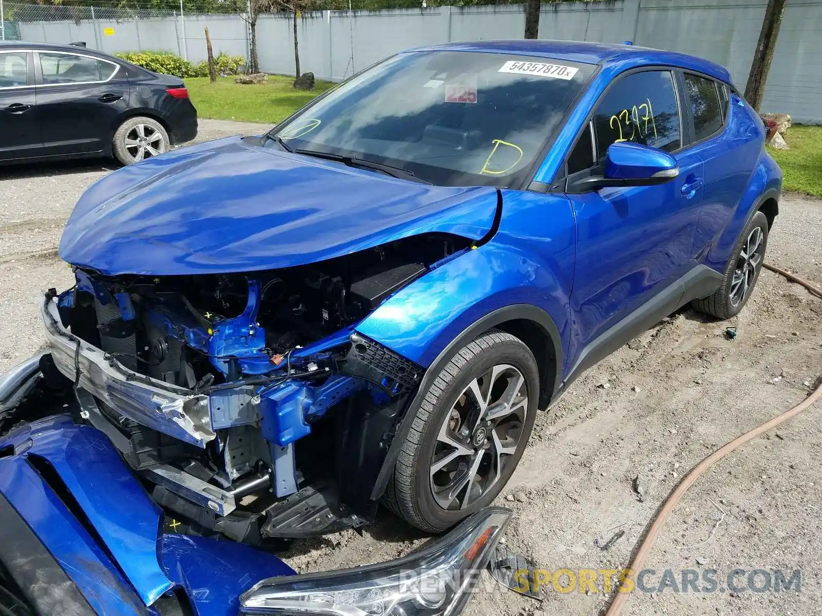 2 Photograph of a damaged car NMTKHMBX2KR098529 TOYOTA C-HR 2019