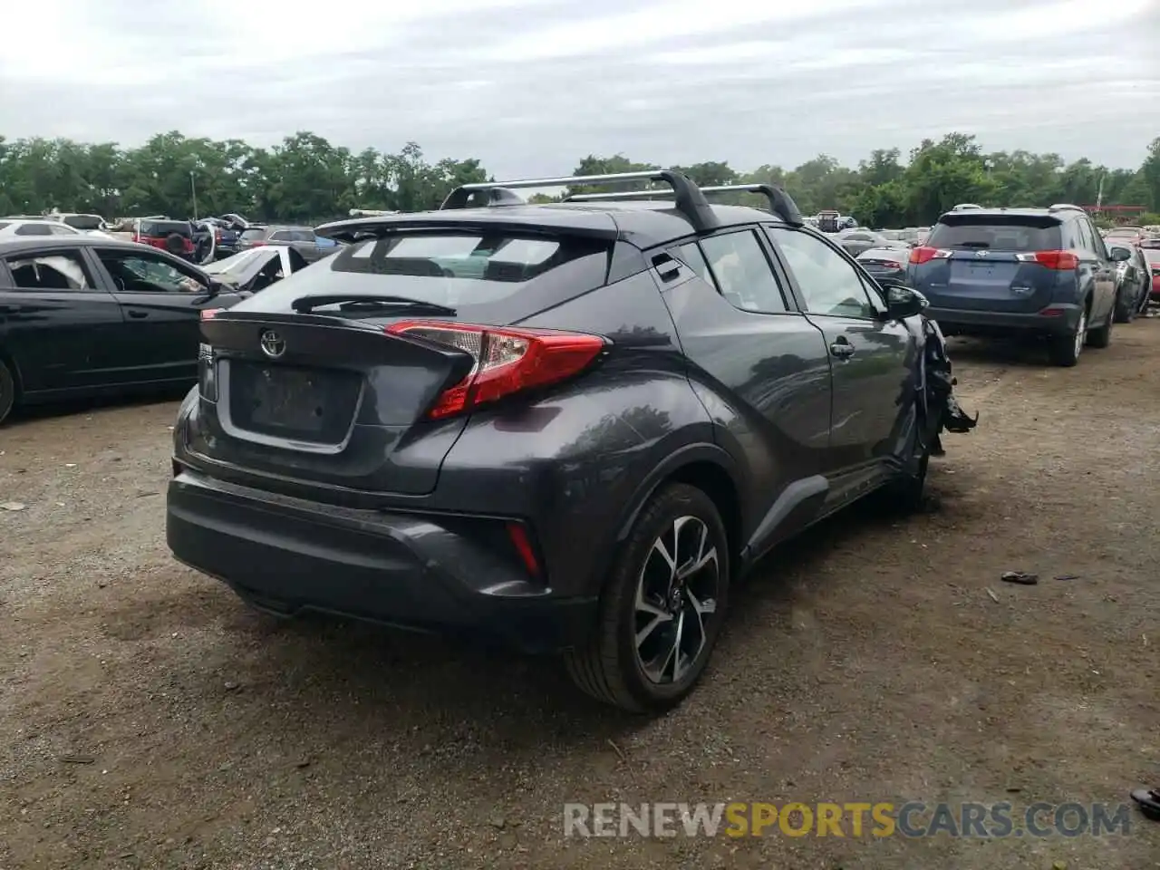 4 Фотография поврежденного автомобиля NMTKHMBX2KR099258 TOYOTA C-HR 2019