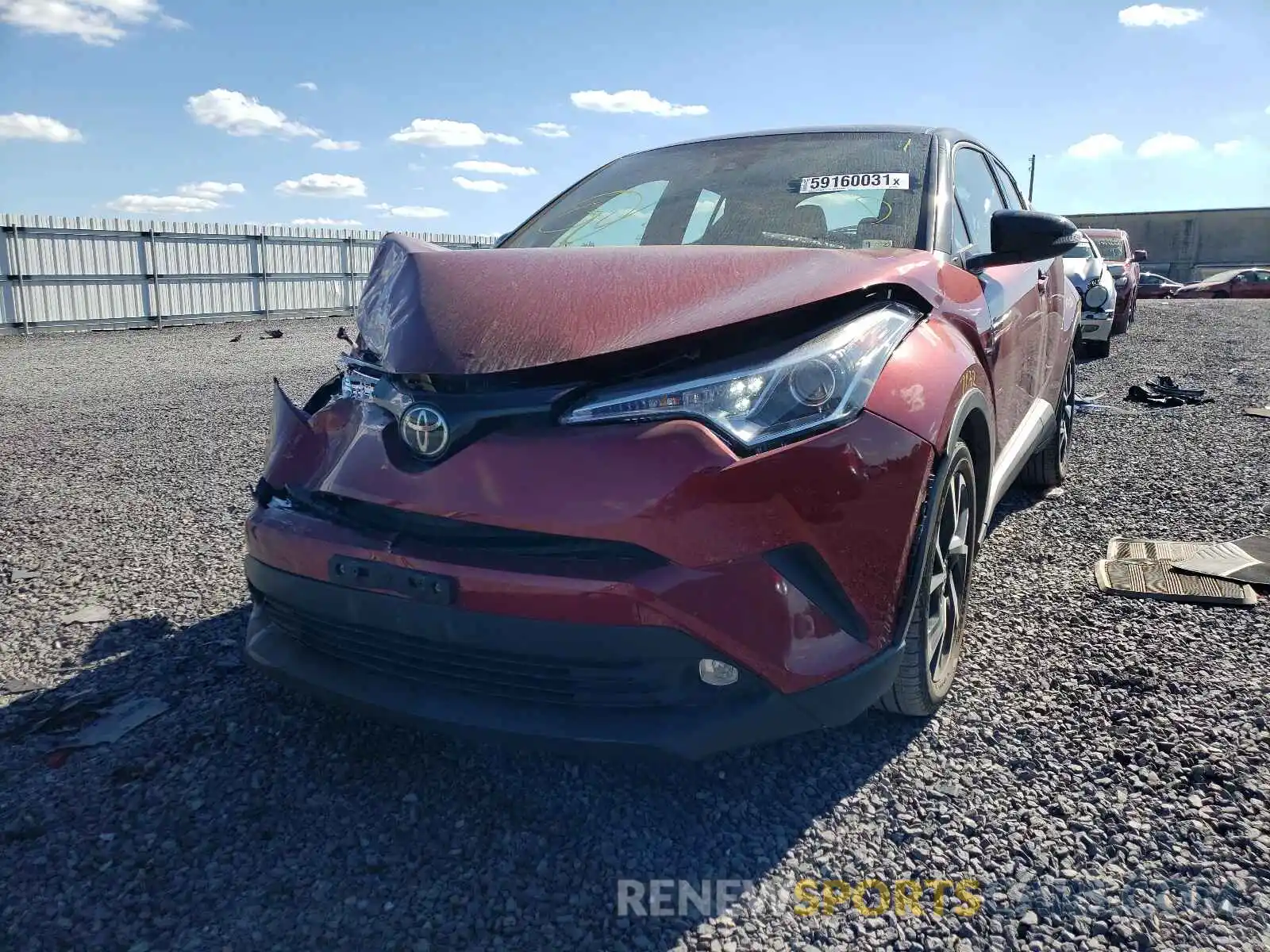 2 Photograph of a damaged car NMTKHMBX3KR067984 TOYOTA C-HR 2019