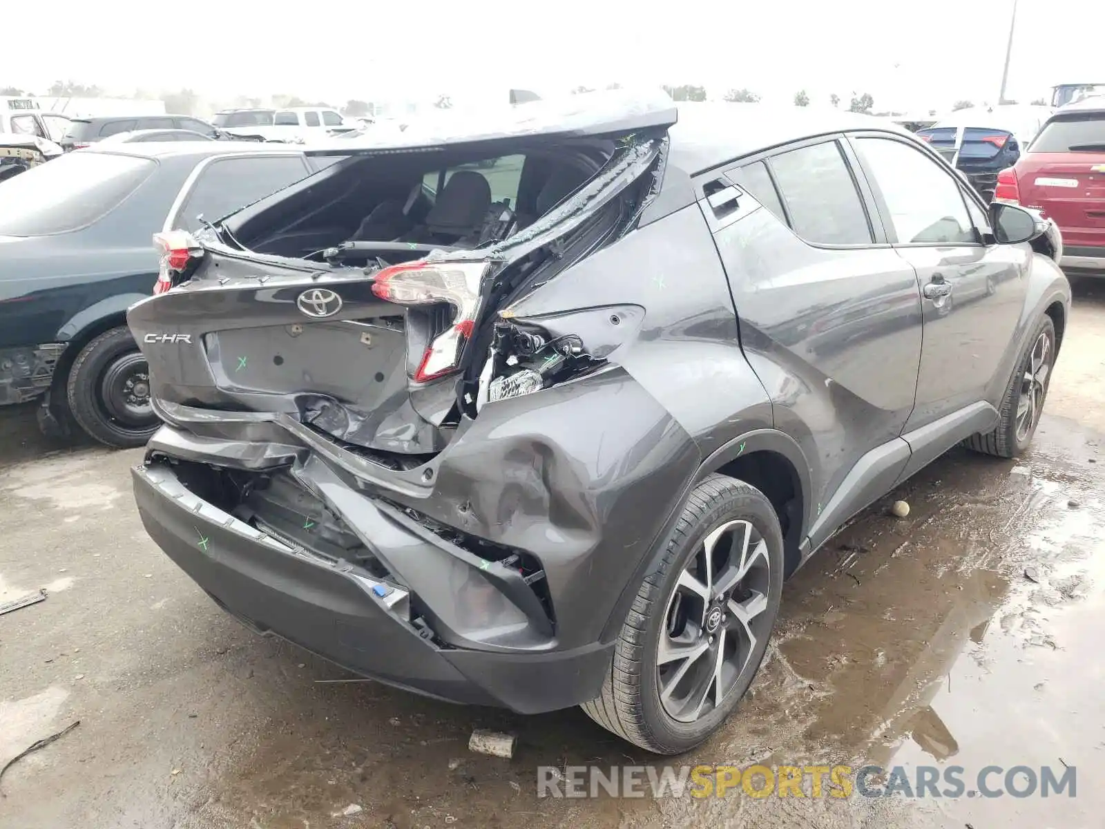 4 Фотография поврежденного автомобиля NMTKHMBX3KR068343 TOYOTA C-HR 2019