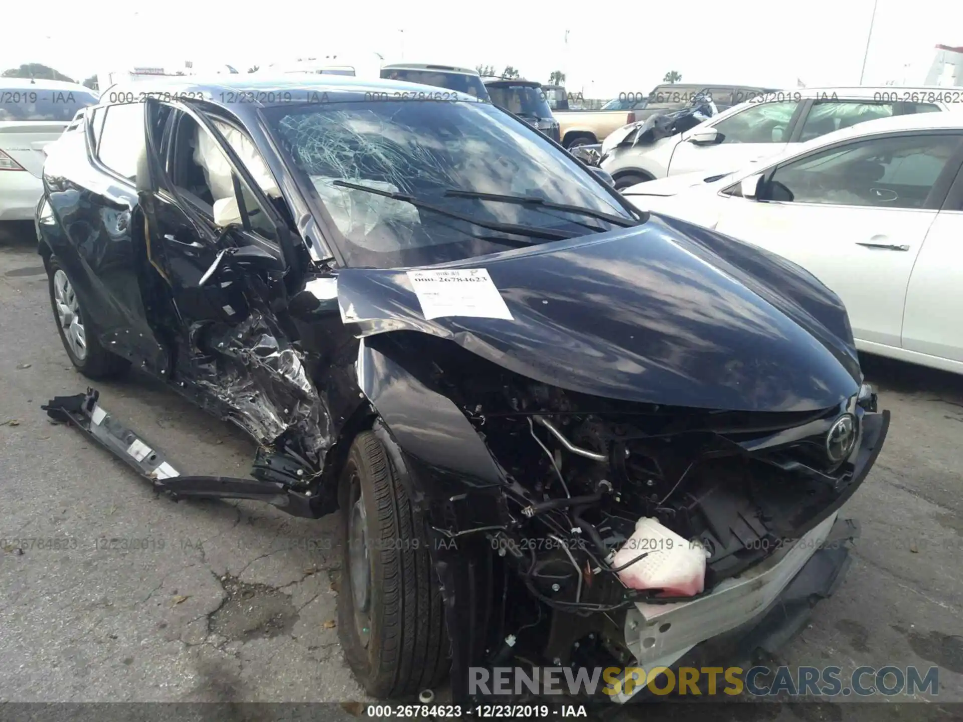 1 Photograph of a damaged car NMTKHMBX3KR068391 TOYOTA C-HR 2019